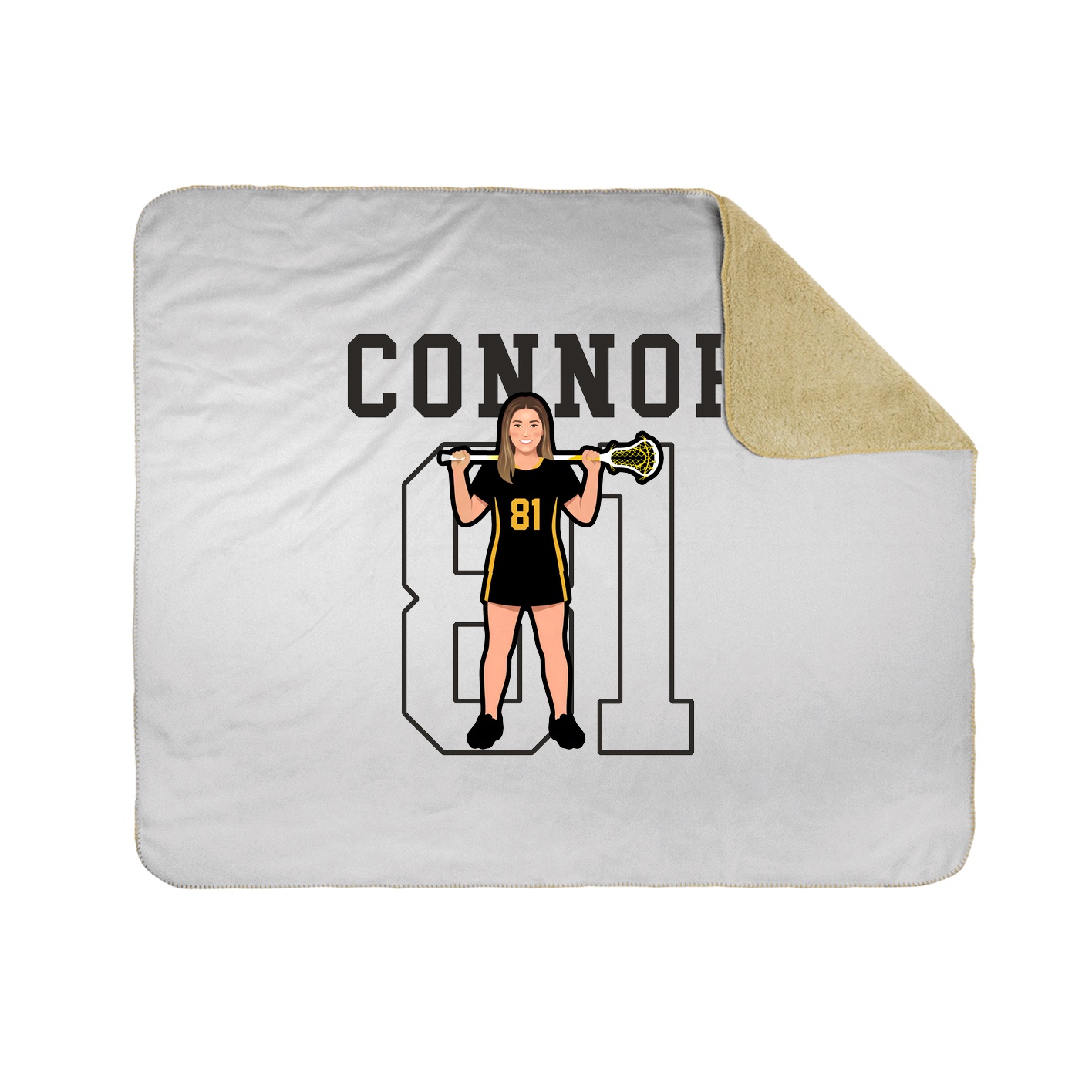 Throw Blanket — Shirsey in White