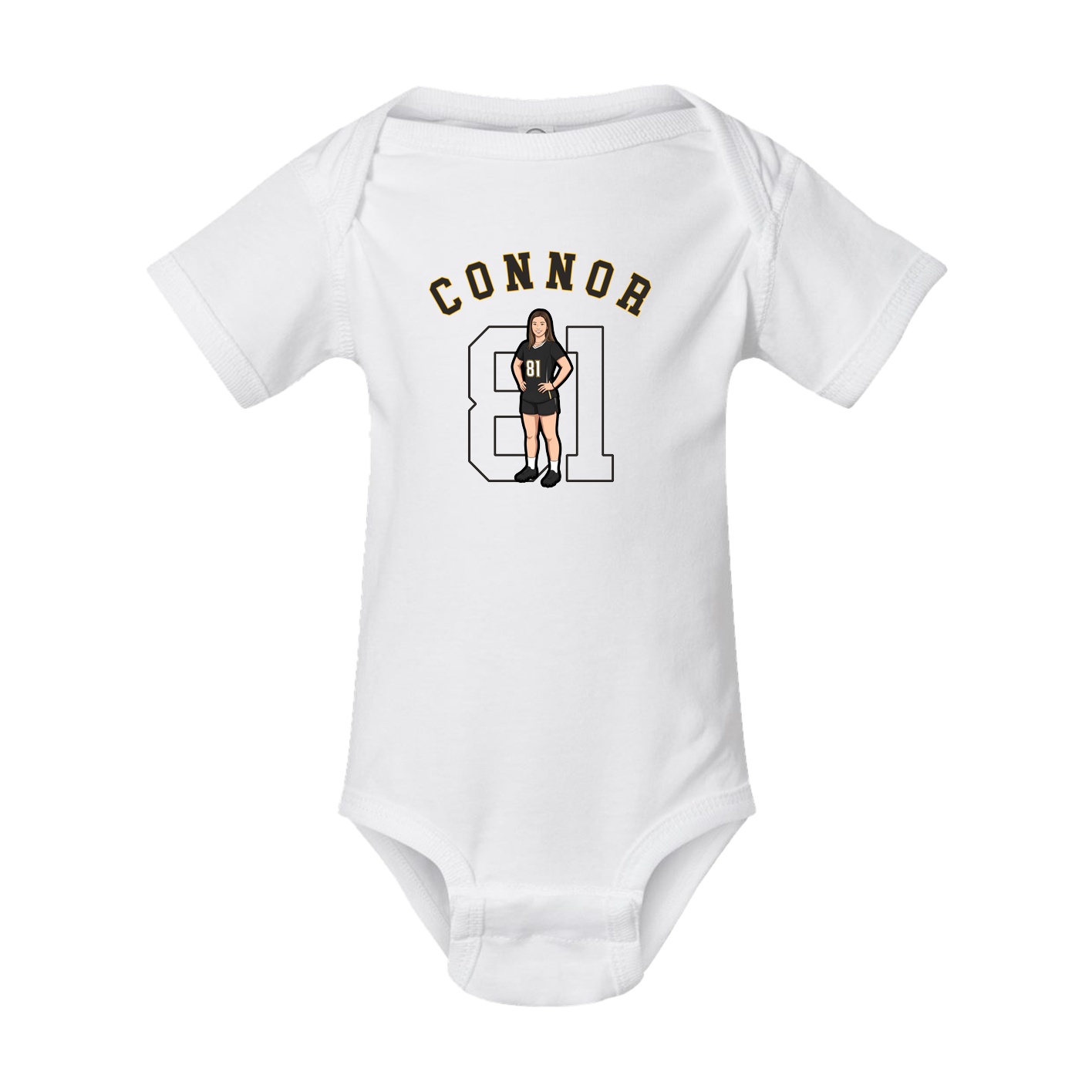 Baby Onesie — Shirsey Arch in White