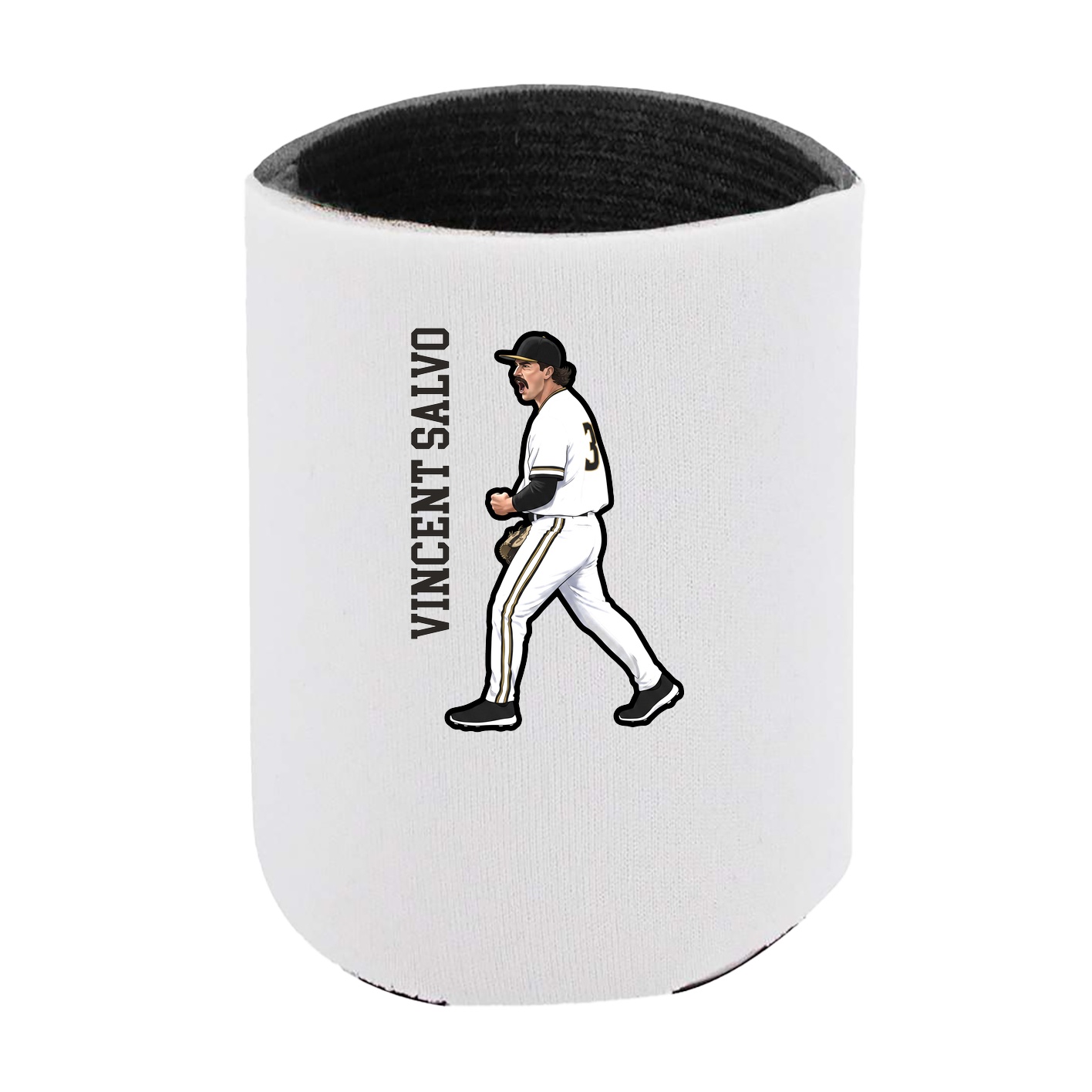 Can Holder — Name Vertical in White