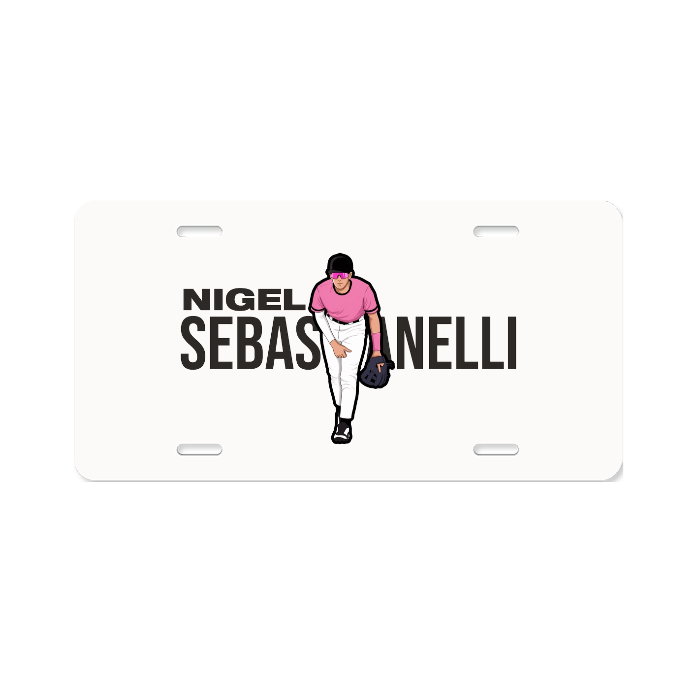 License Plate — Player Name in Classic