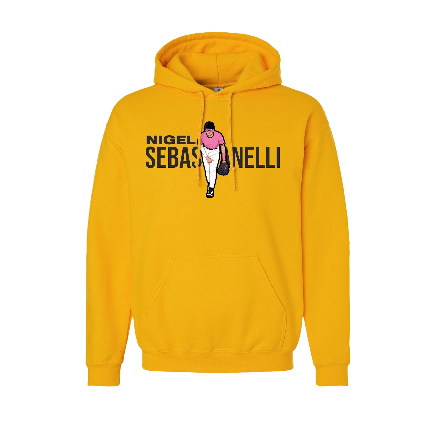 Youth Hoodie — Player Name in Gold