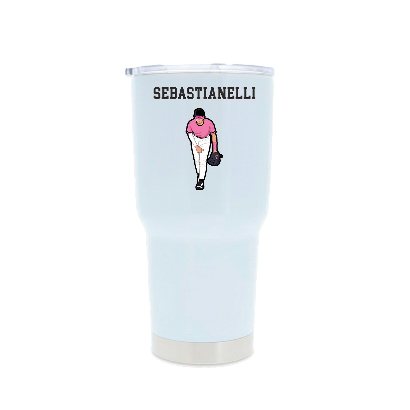30oz Stainless Steel Tumbler — Shirsey in White