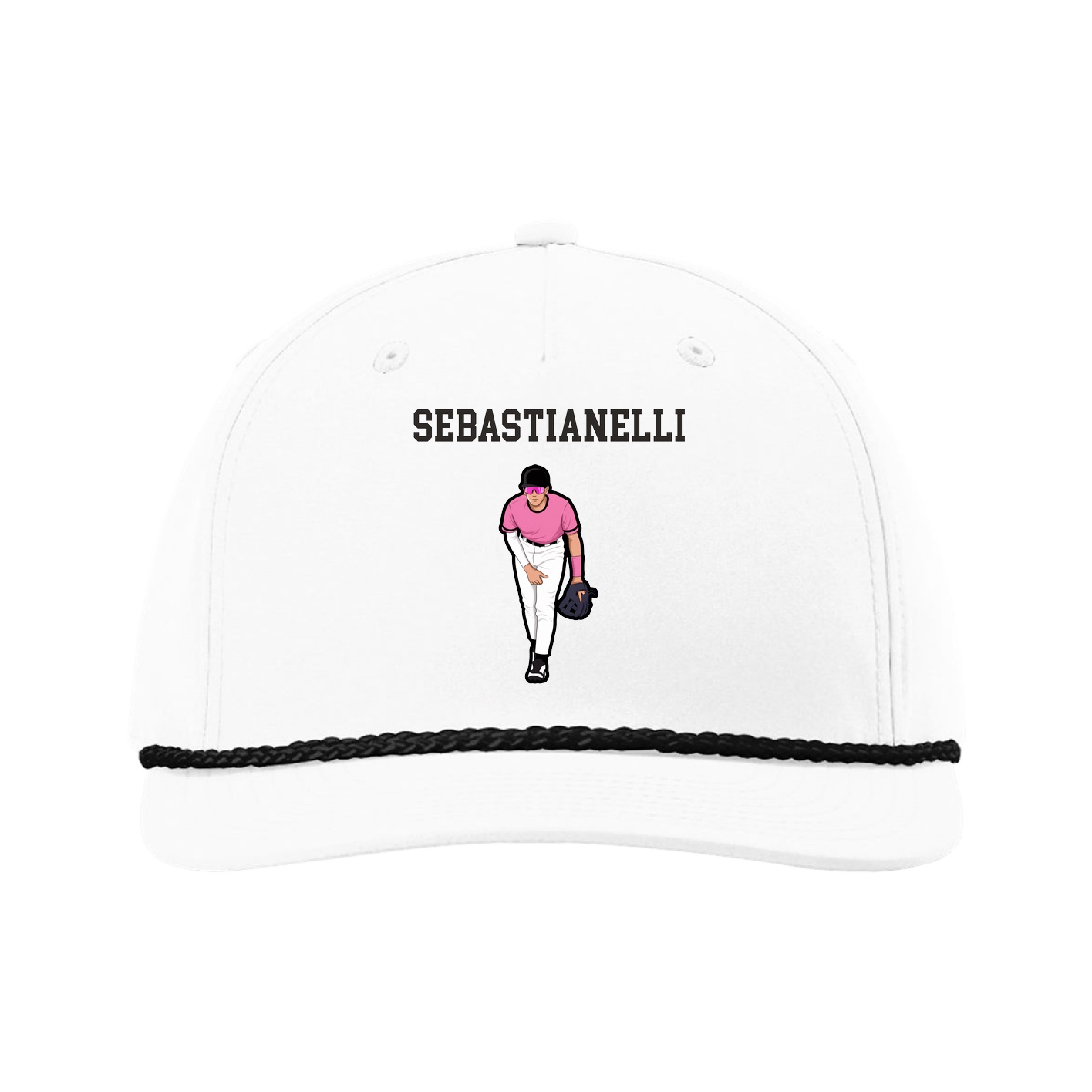 Five-Panel Classic Rope Cap — Shirsey in White
