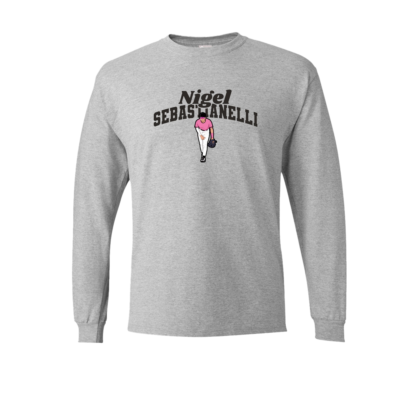 Long Sleeve Tee — Signature Arch in Grey