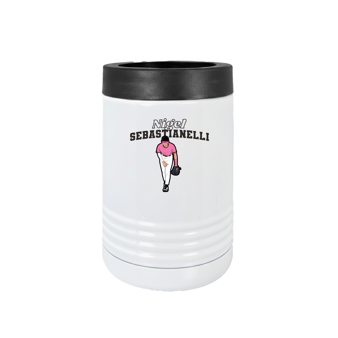 Beverage Holder — Name Arch in White