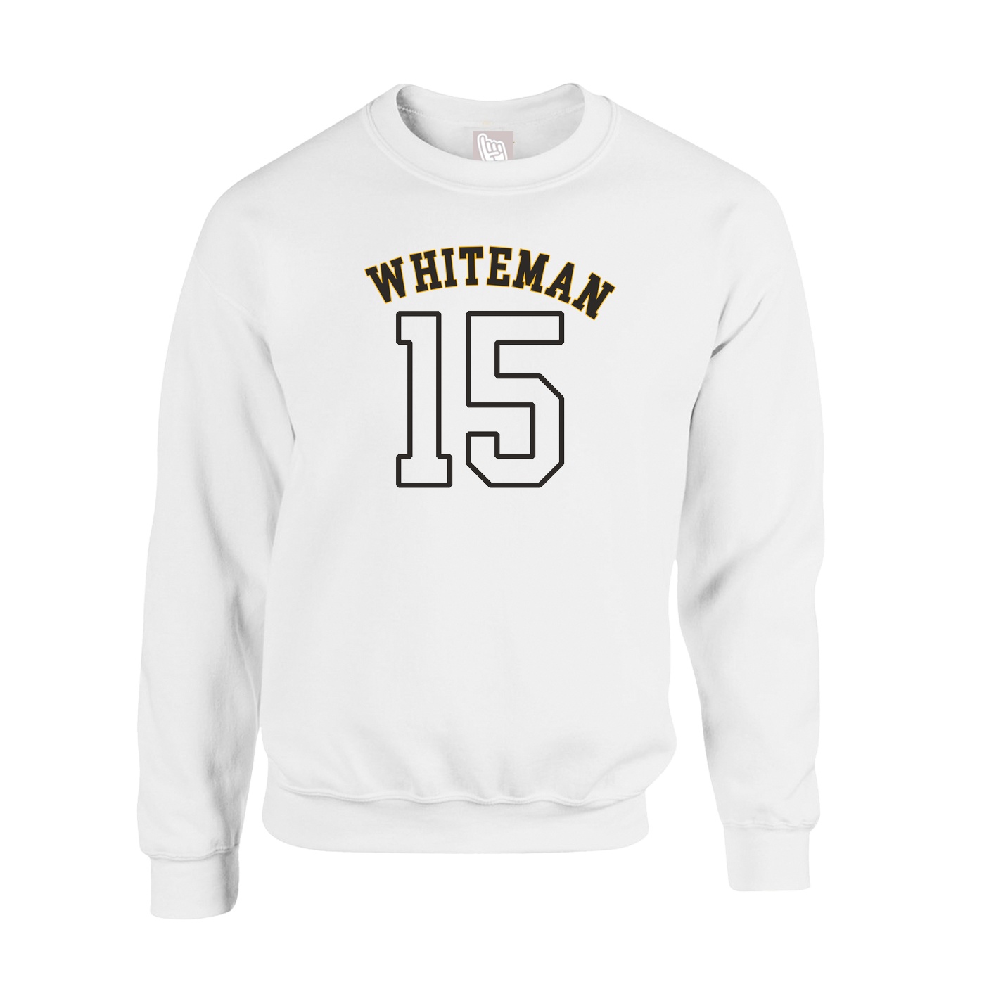 Fleece Crew — Shirsey Arch in White