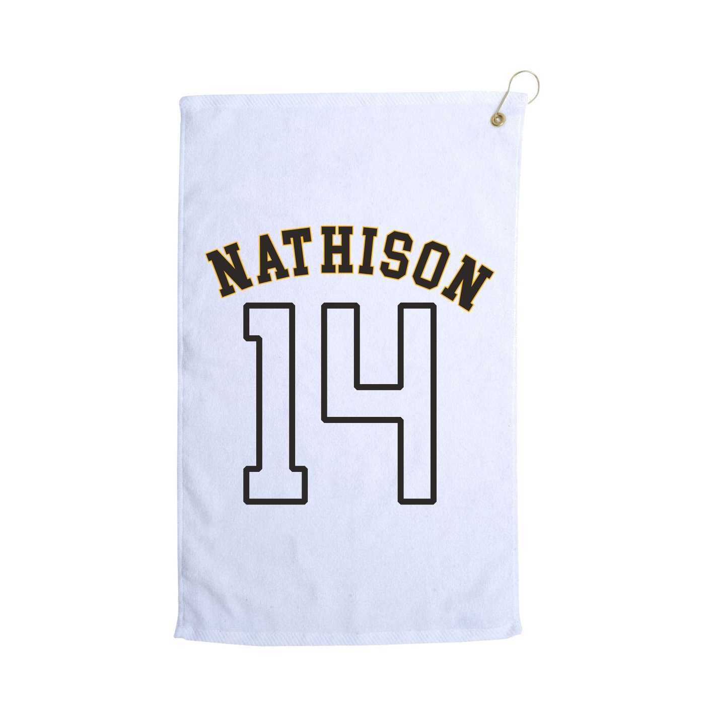 Golf Towel — Shirsey Arch in White
