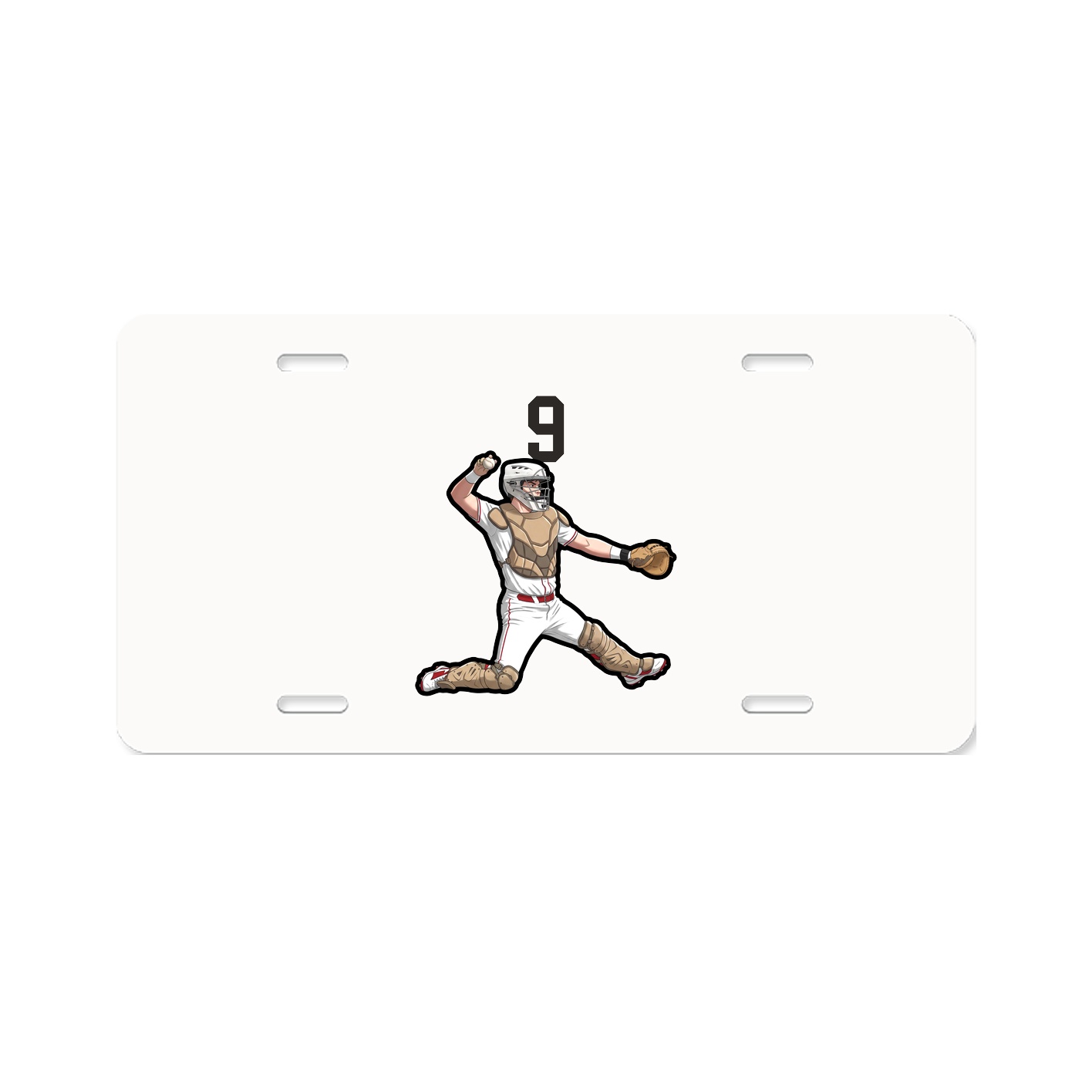 License Plate — Number Top in Classic