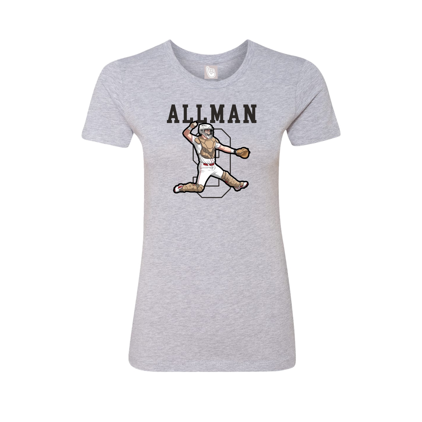 Fitted Women's Tee — Shirsey in Grey