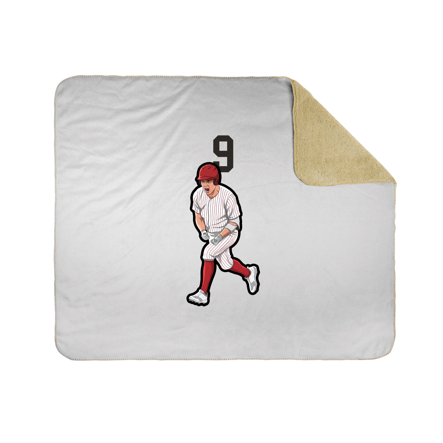 Throw Blanket — Number Top in White