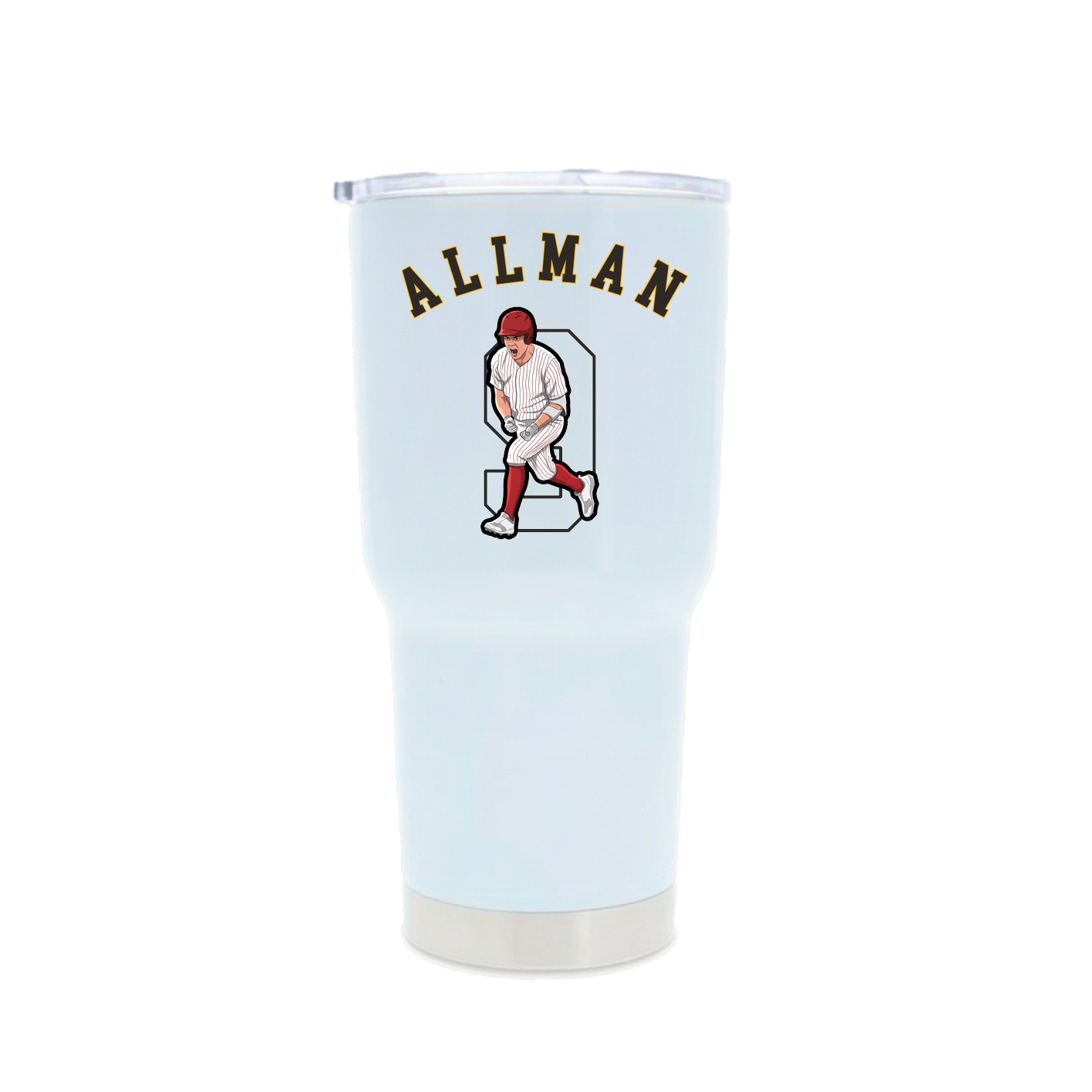 30oz Stainless Steel Tumbler — Shirsey Arch in White