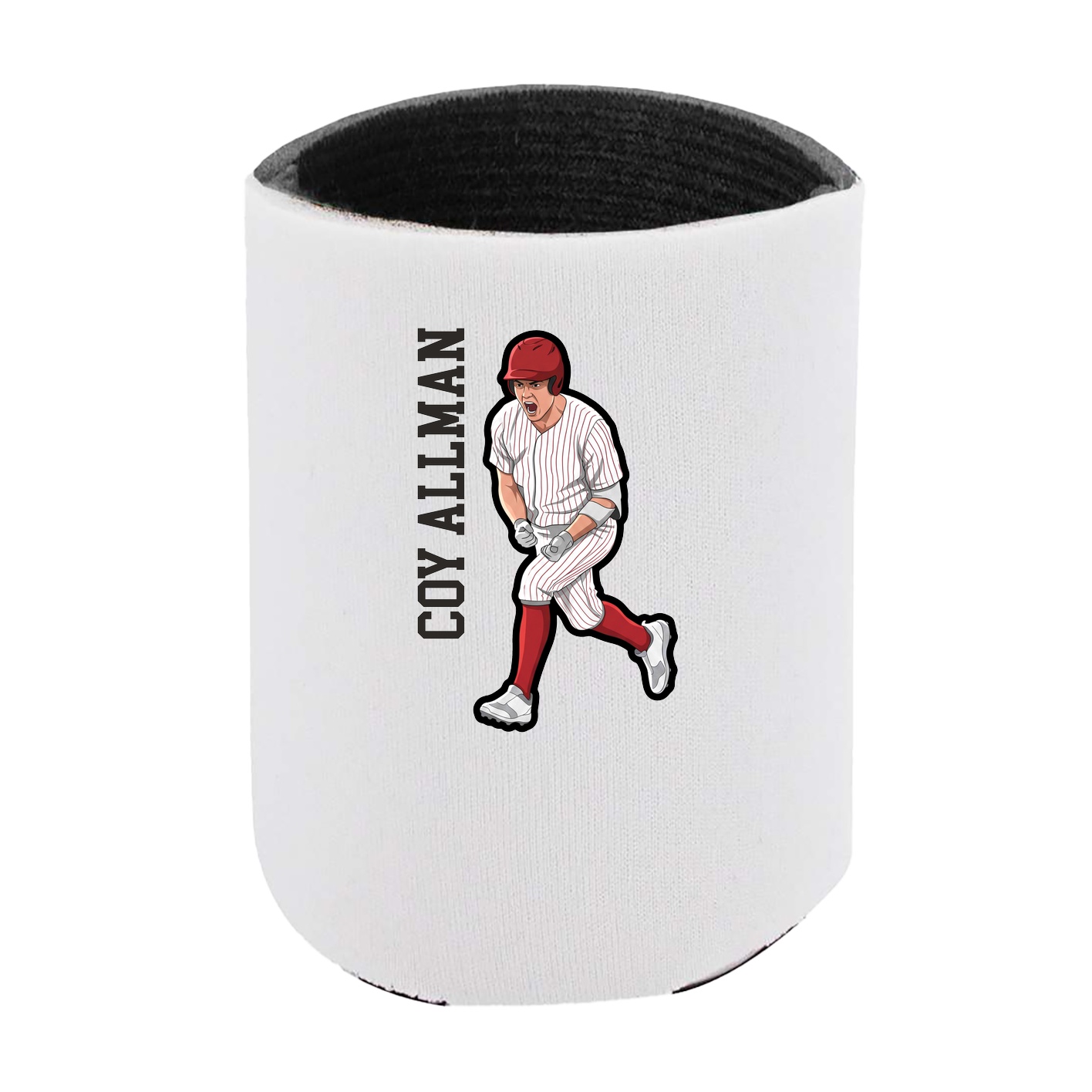 Can Holder — Name Vertical in White