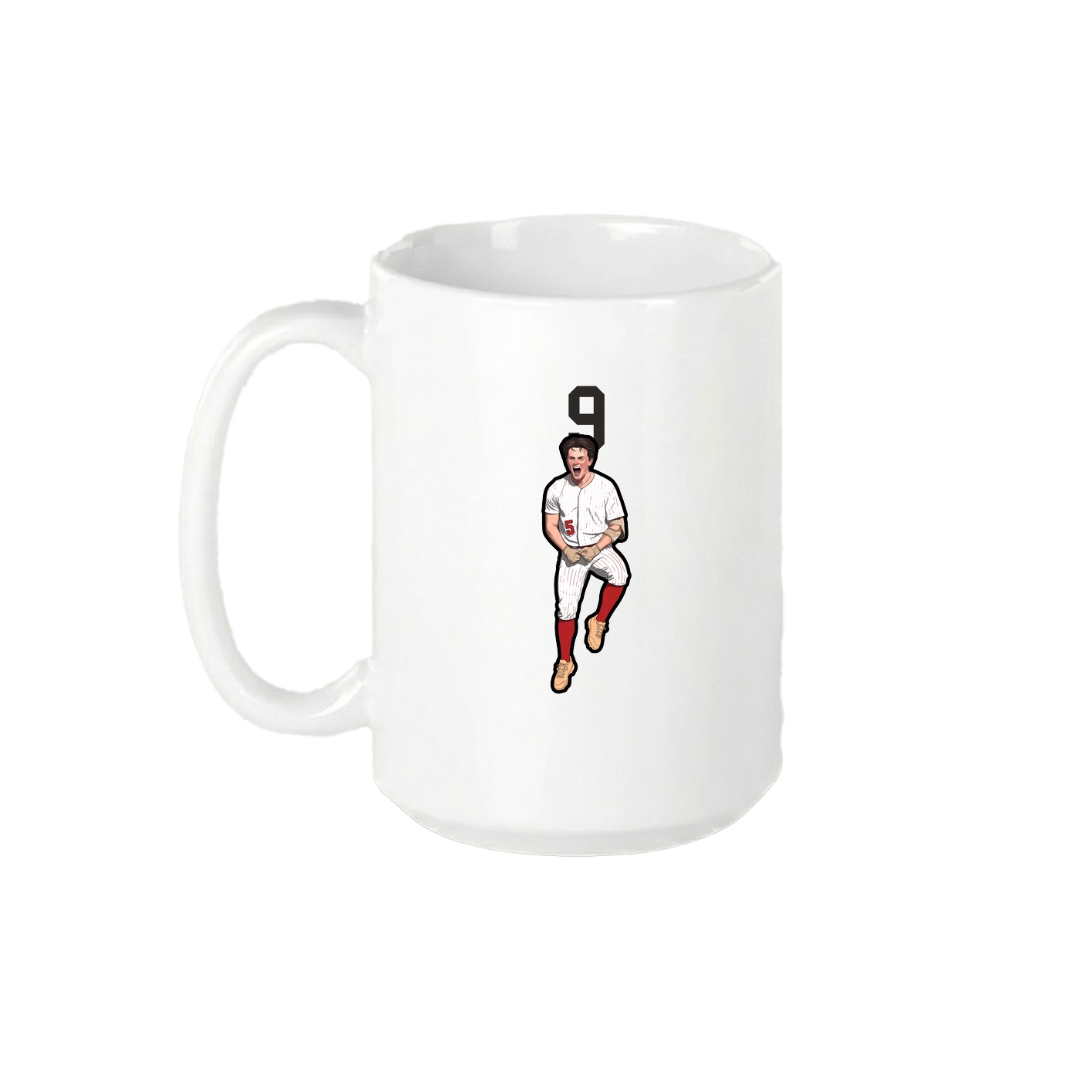 15oz Coffee Mug — Number Top in White