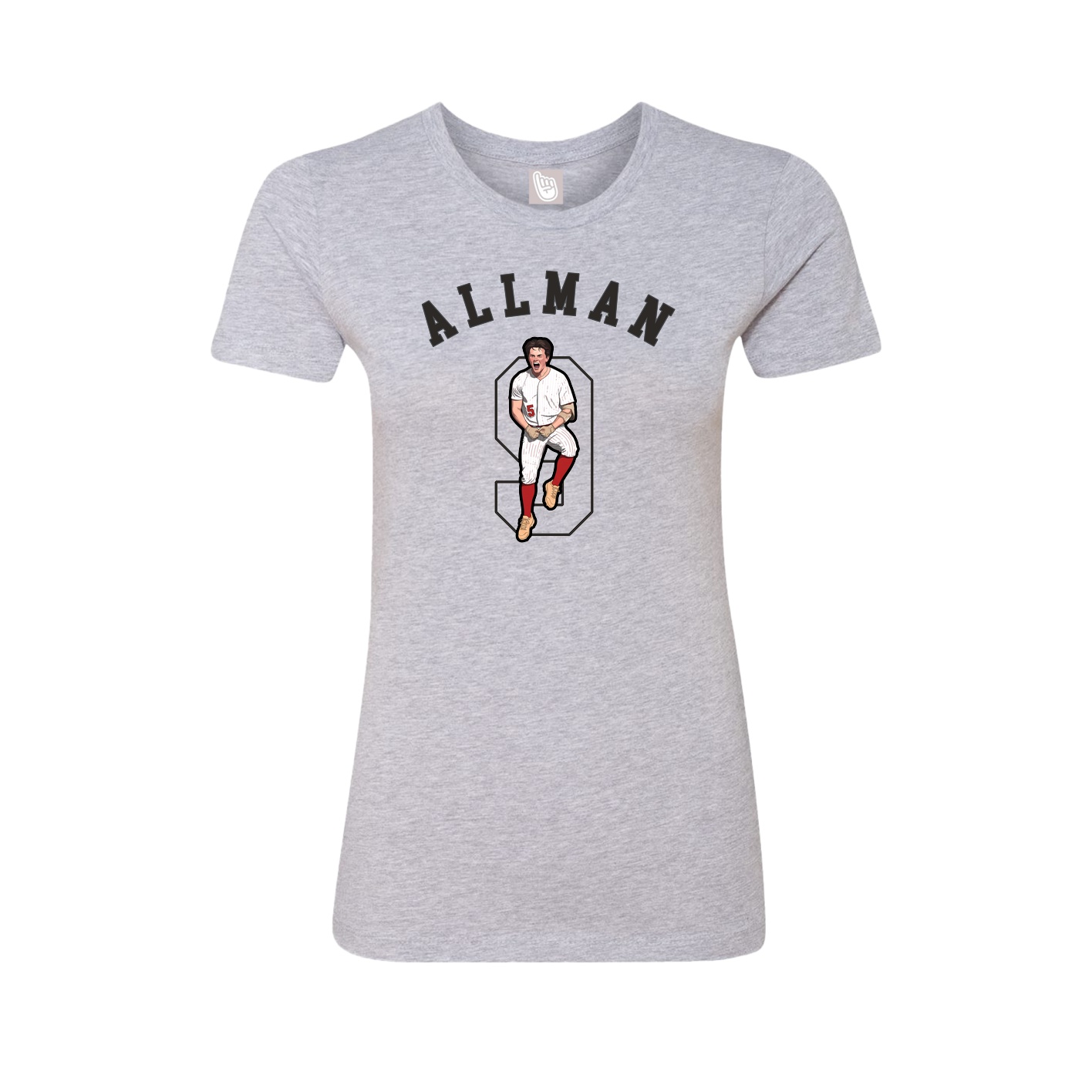 Fitted Women's Tee — Shirsey Arch in Grey