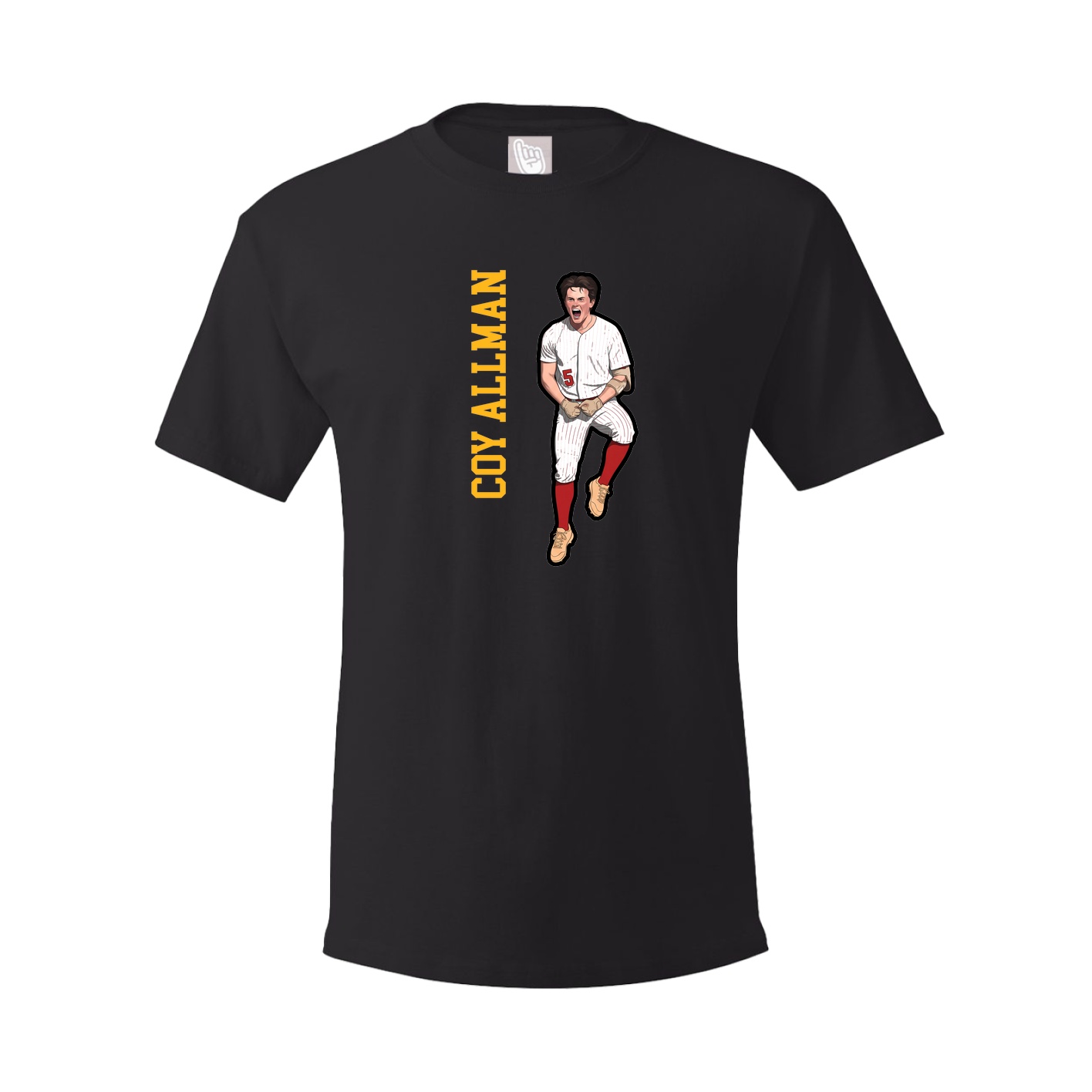 Tee — Name Vertical in Black