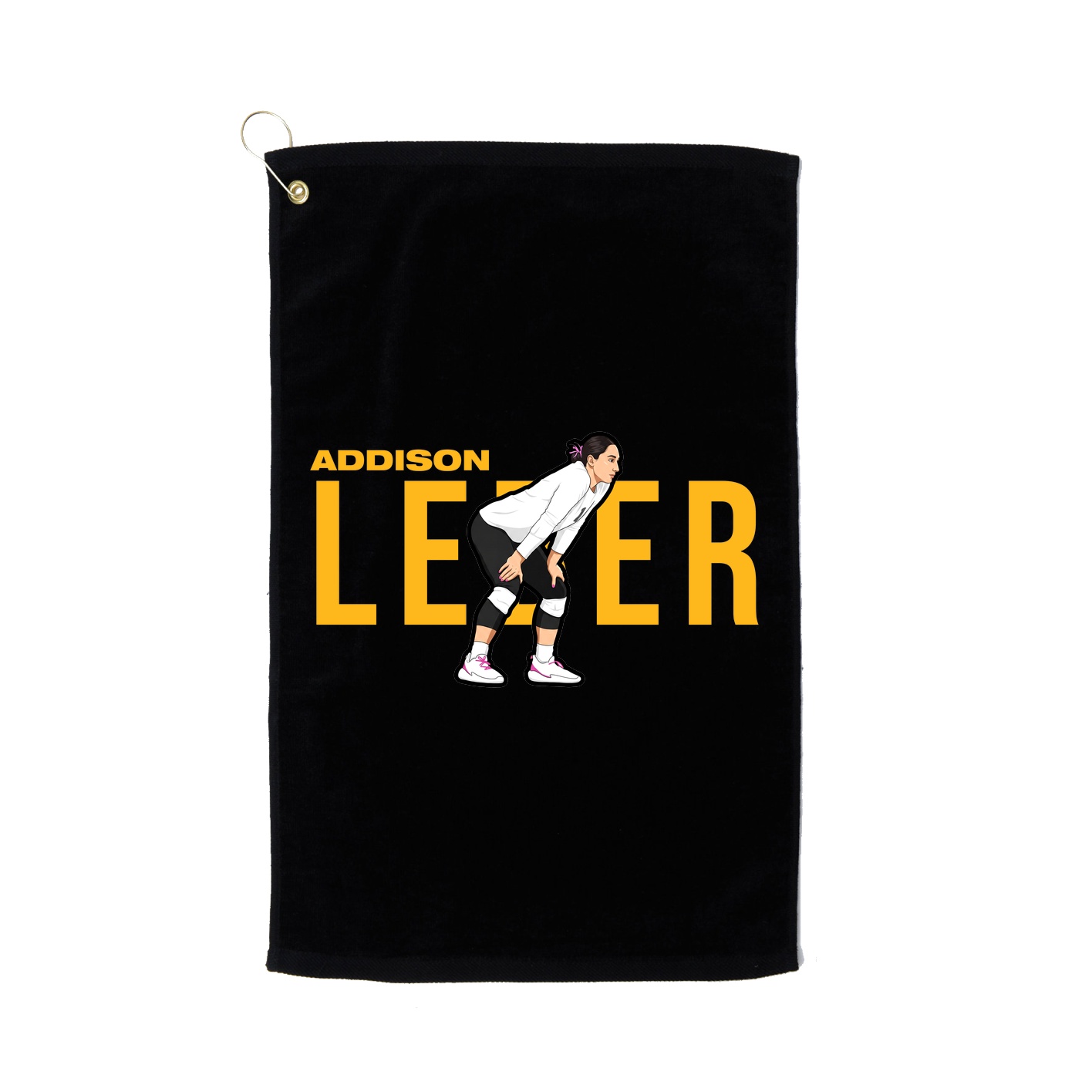 Golf Towel — Player Name in Black