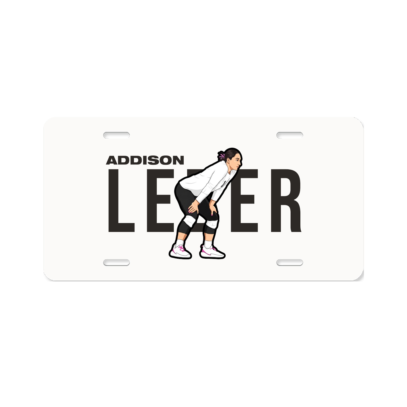 License Plate — Player Name in Classic