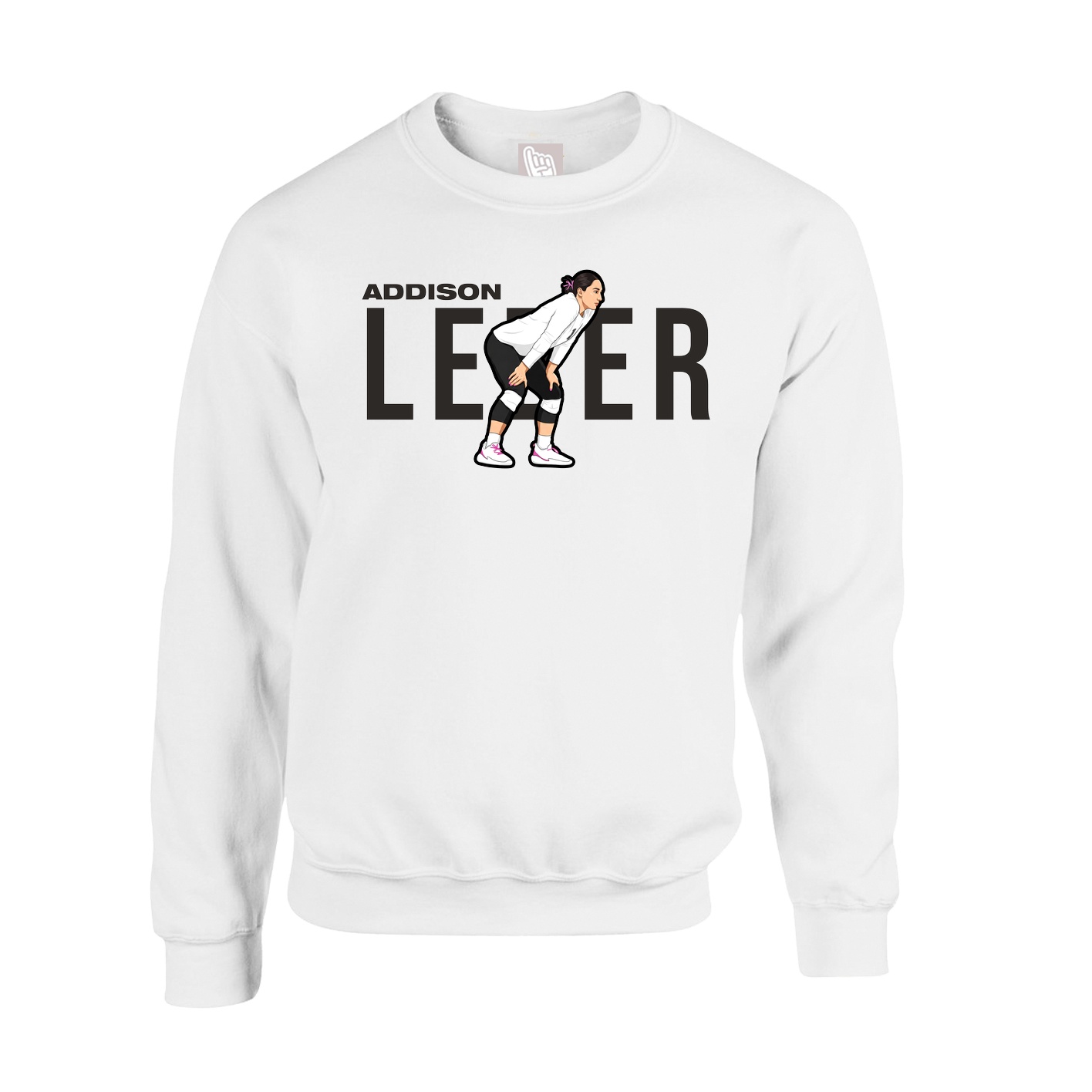 Fleece Crew — Player Name in White