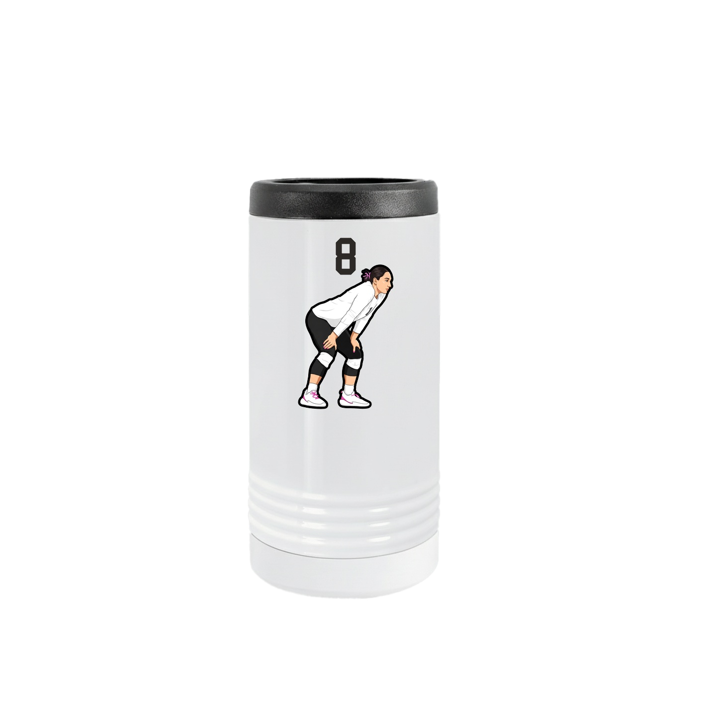 Slim Beverage Holder — Number Top in White