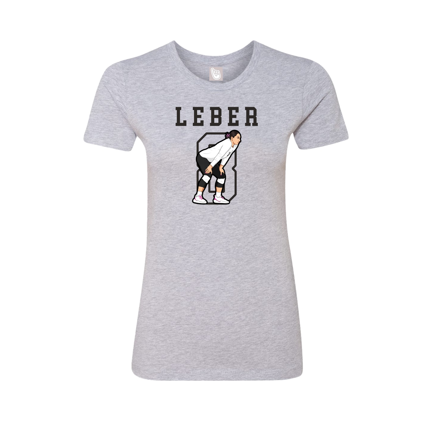 Fitted Women's Tee — Shirsey in Grey