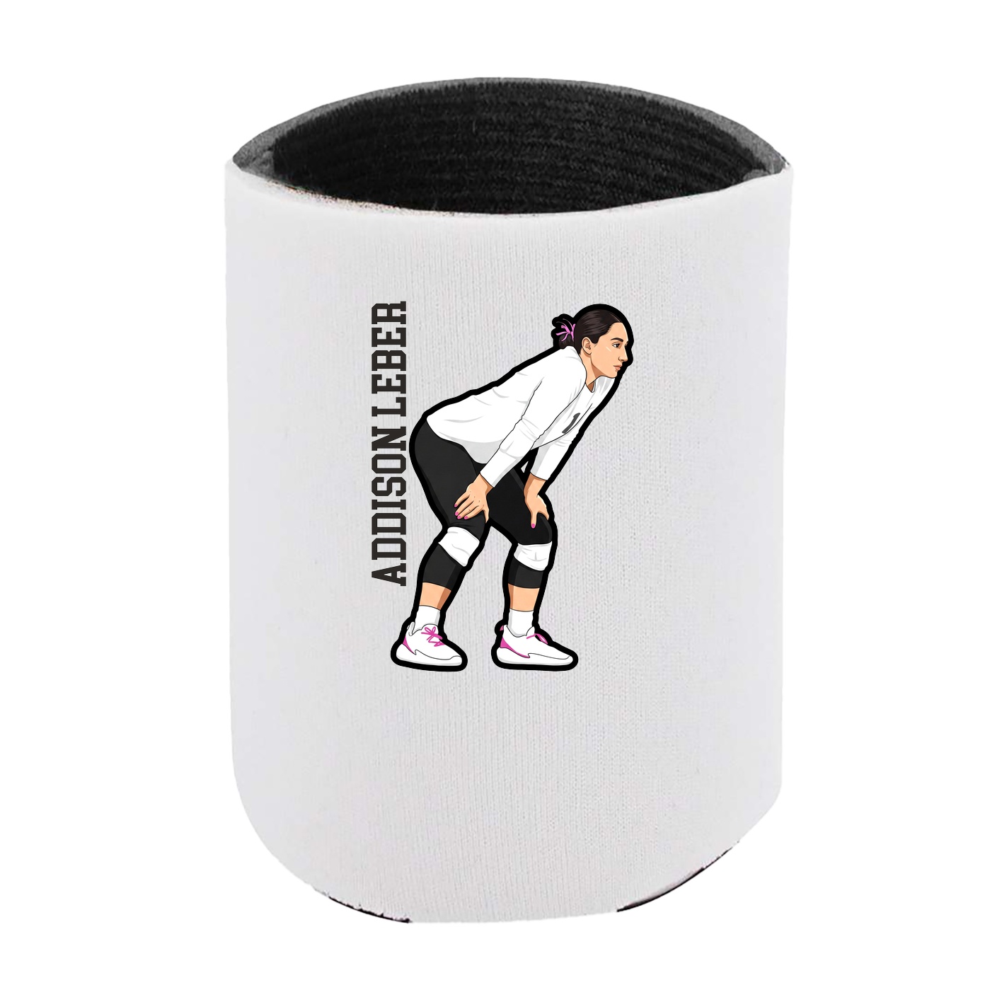 Can Holder — Name Vertical in White