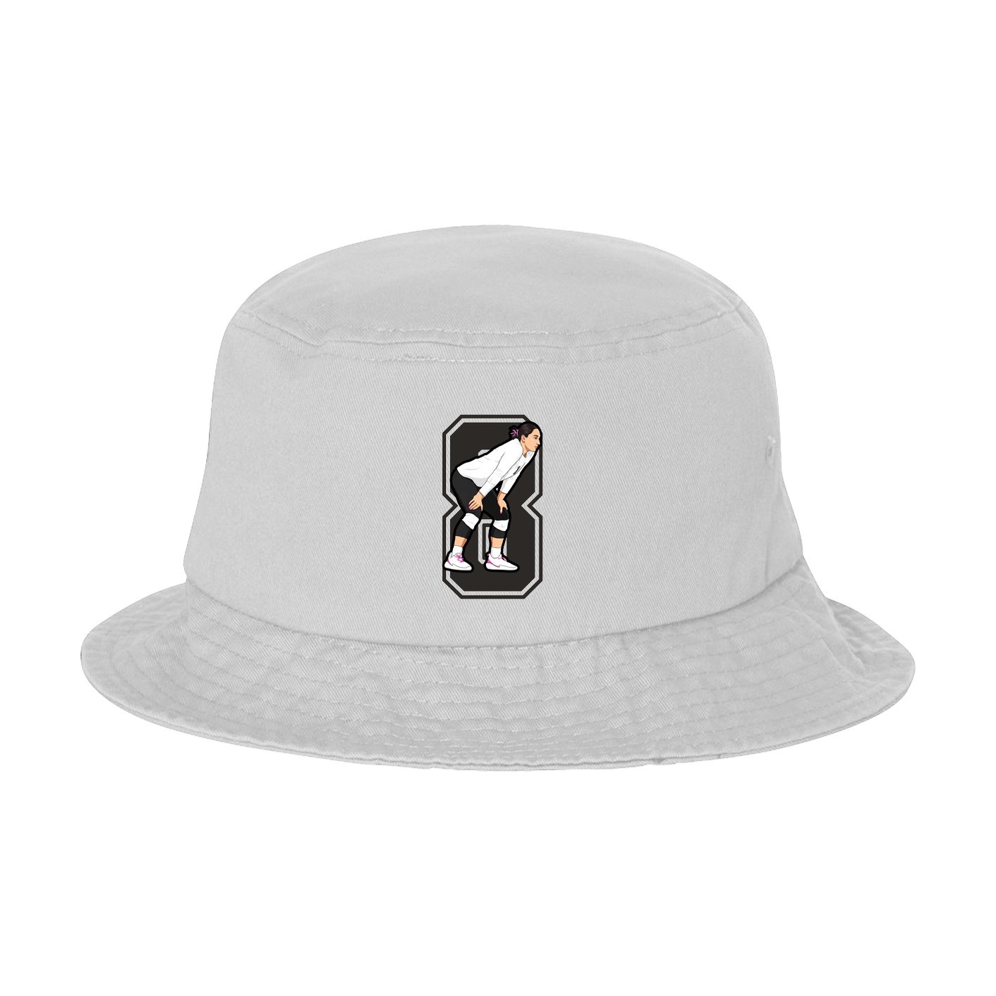 Bucket Cap — Number in White