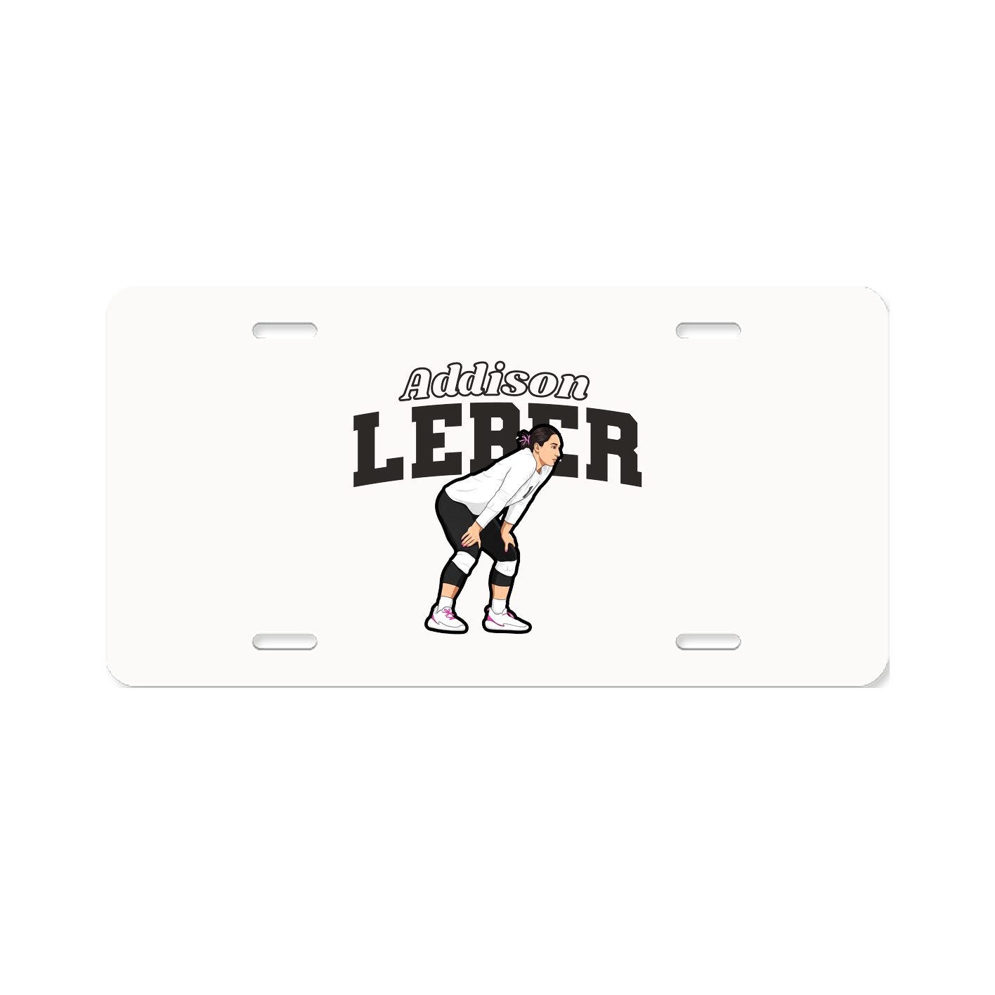License Plate — Name Arch in Classic