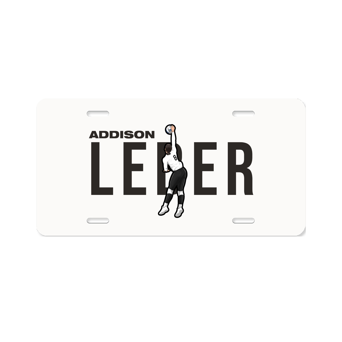 License Plate — Player Name in Classic