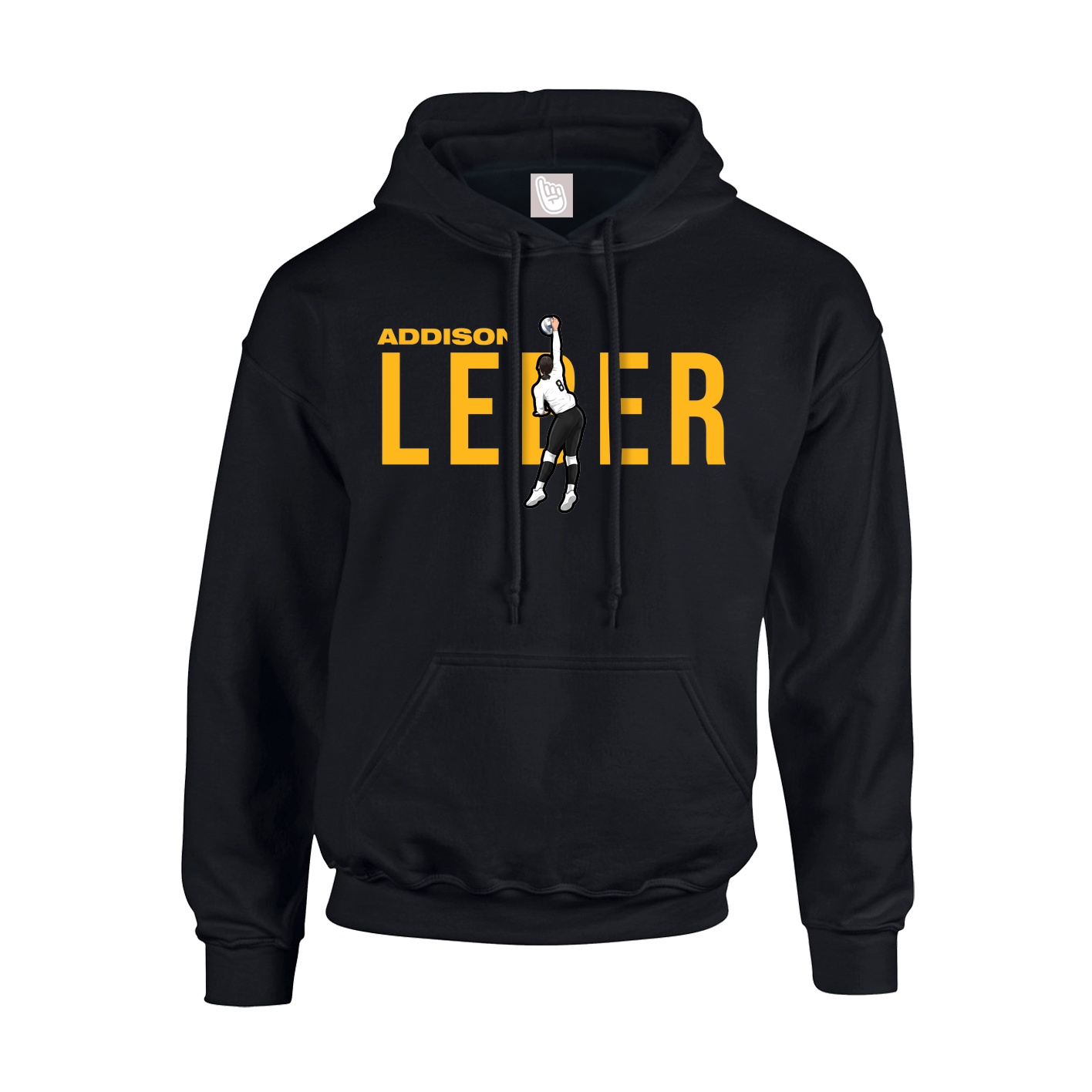 Hoodie — Player Name in Black