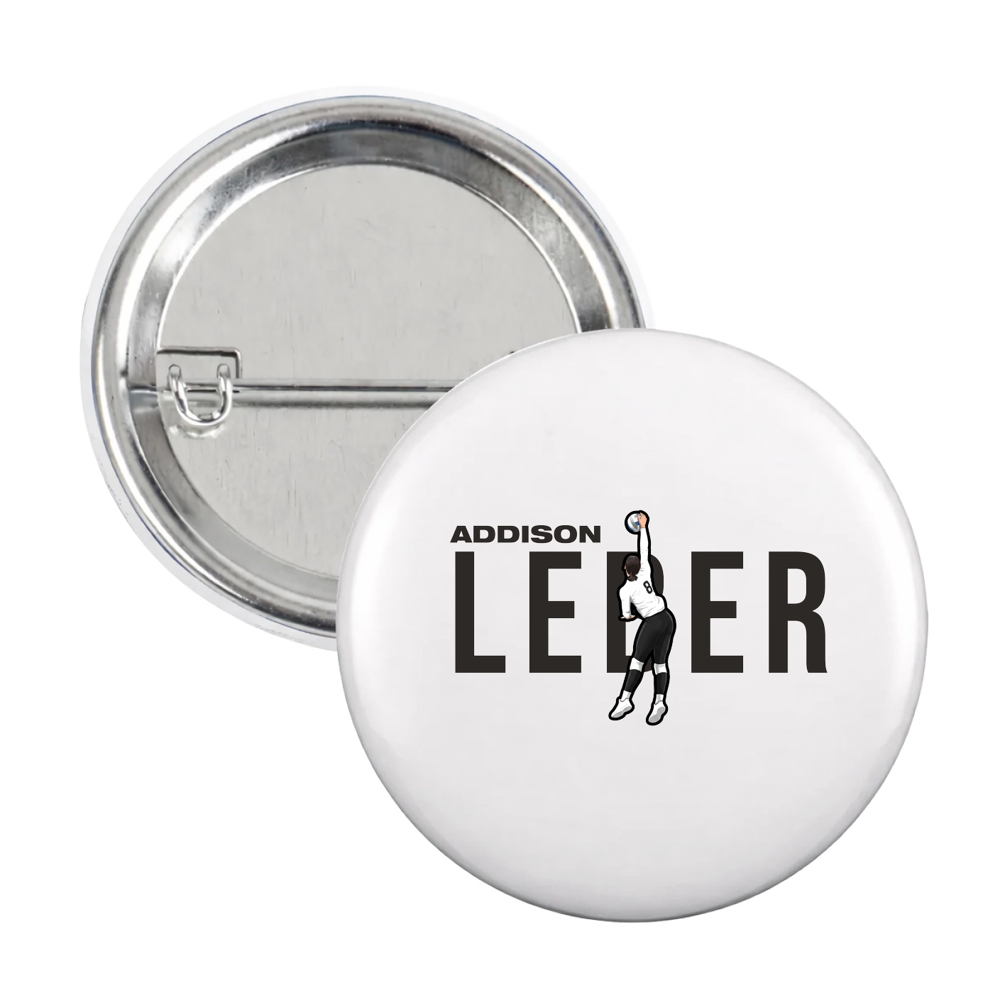 Game Day Button — Player Name in White