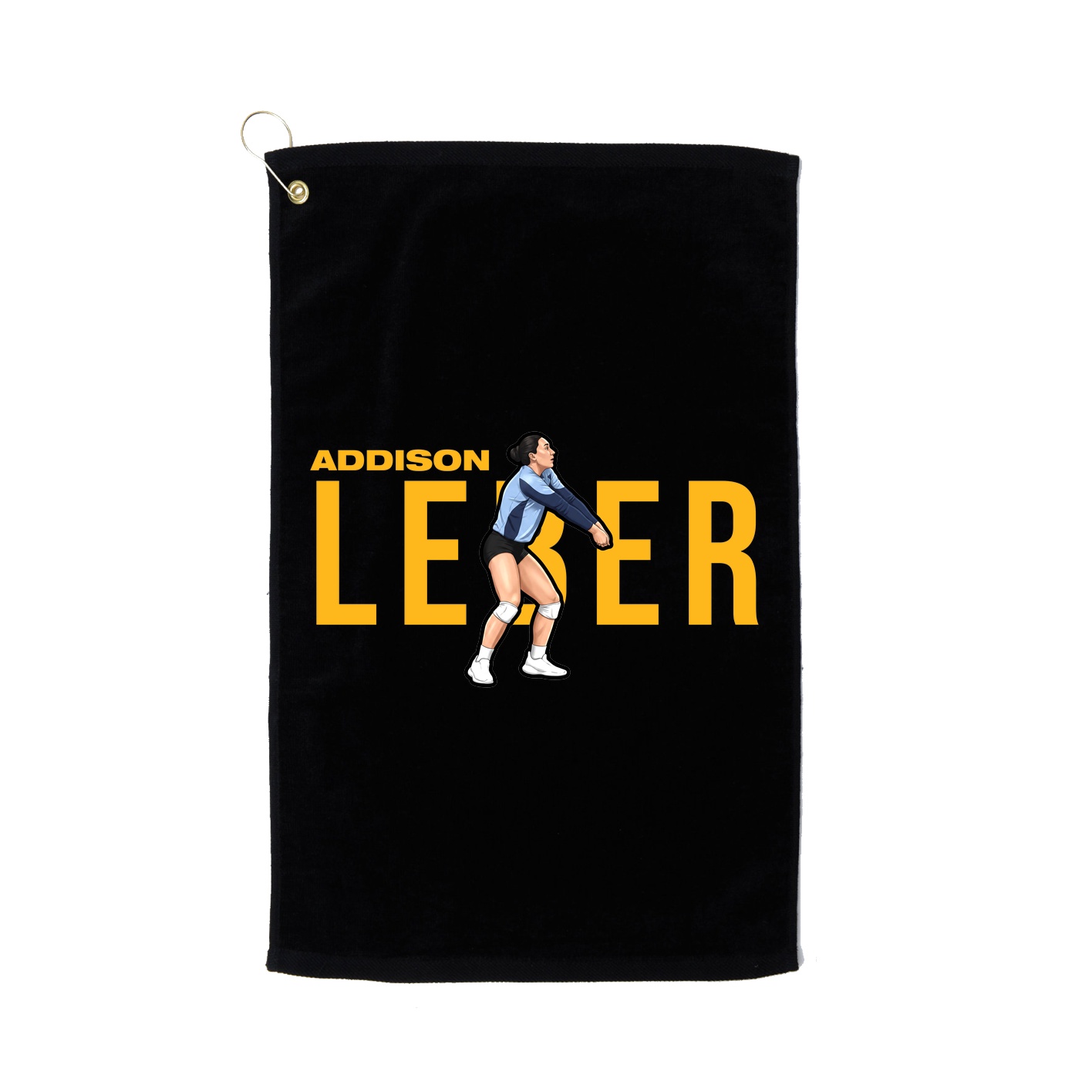 Golf Towel — Player Name in Black