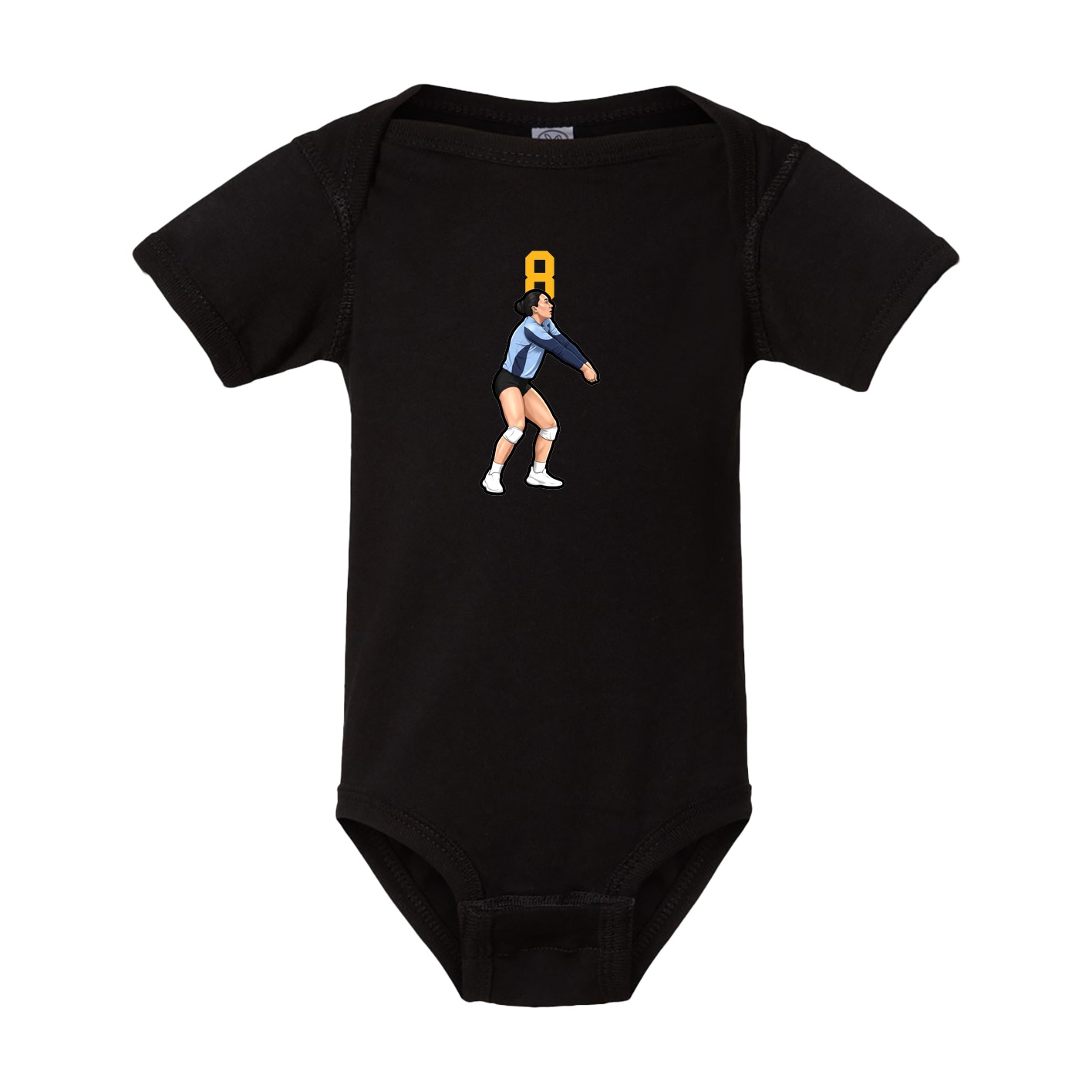 Baby Onesie — Number Top in Black