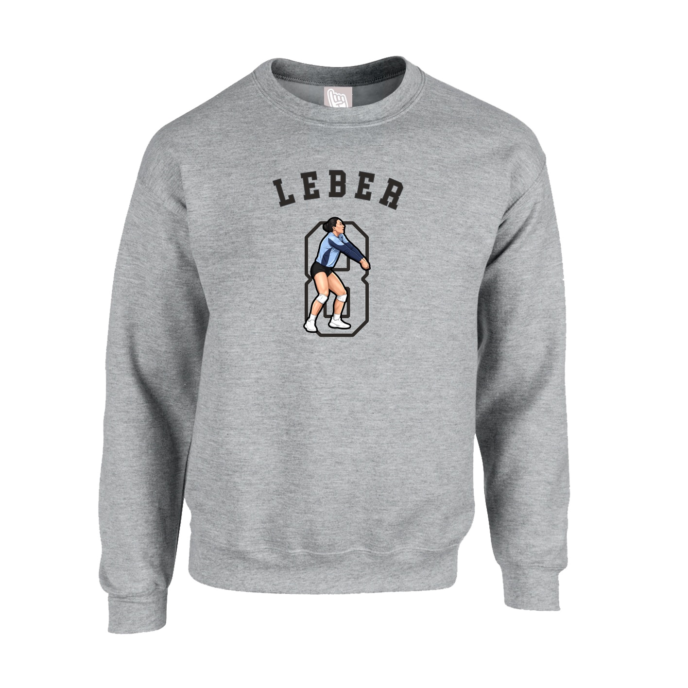 Fleece Crew — Shirsey Arch in Grey
