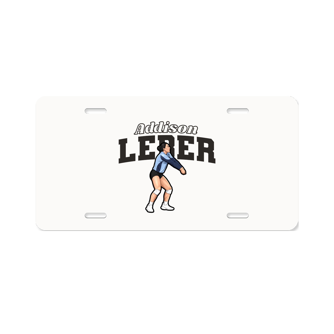 License Plate — Name Arch in Classic