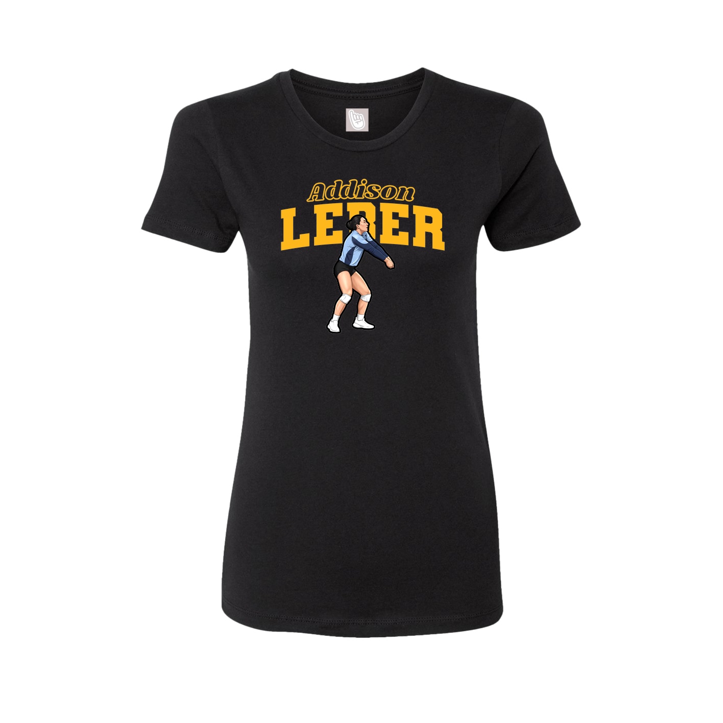 Womens Tee — Name Arch in Black