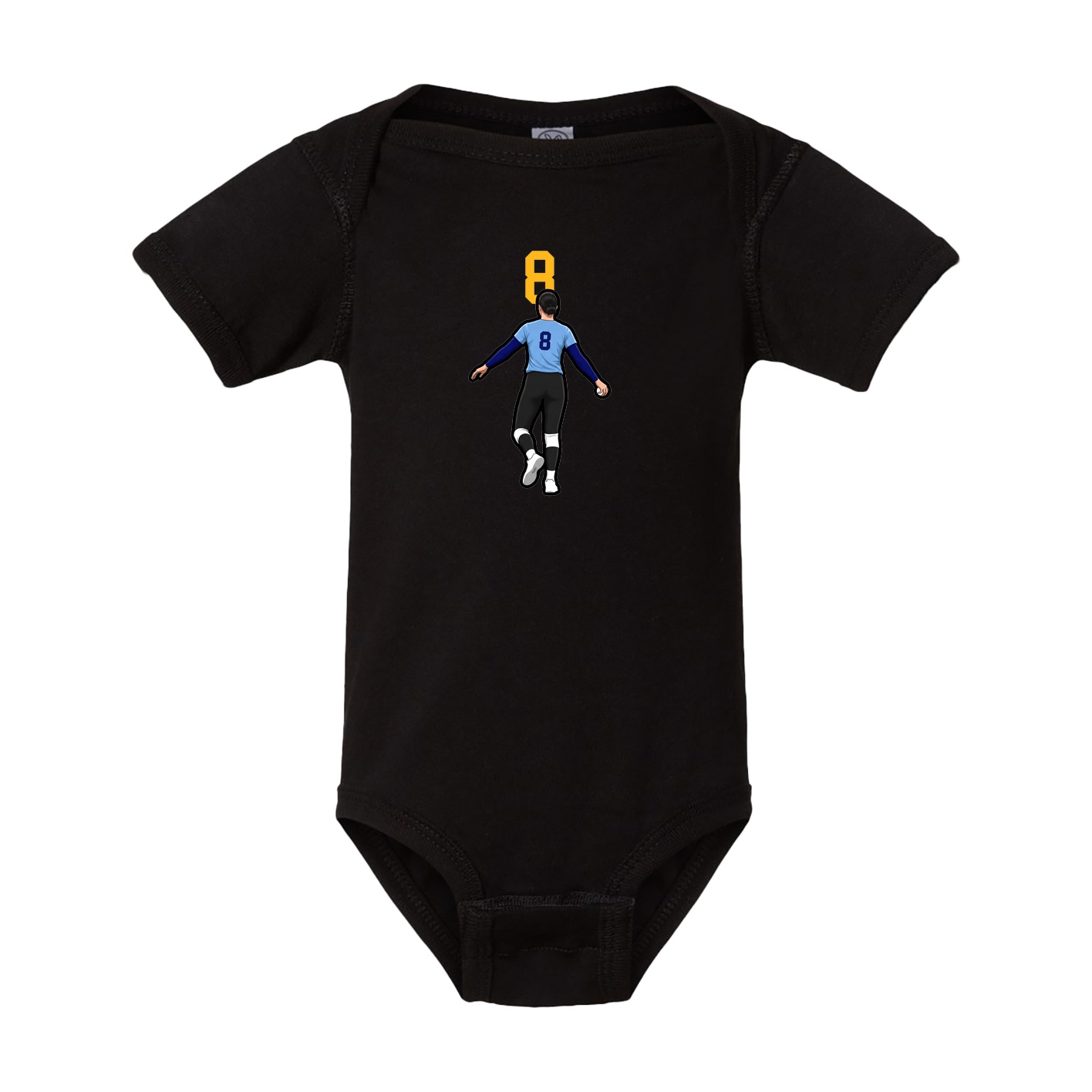 Baby Onesie — Number Top in Black