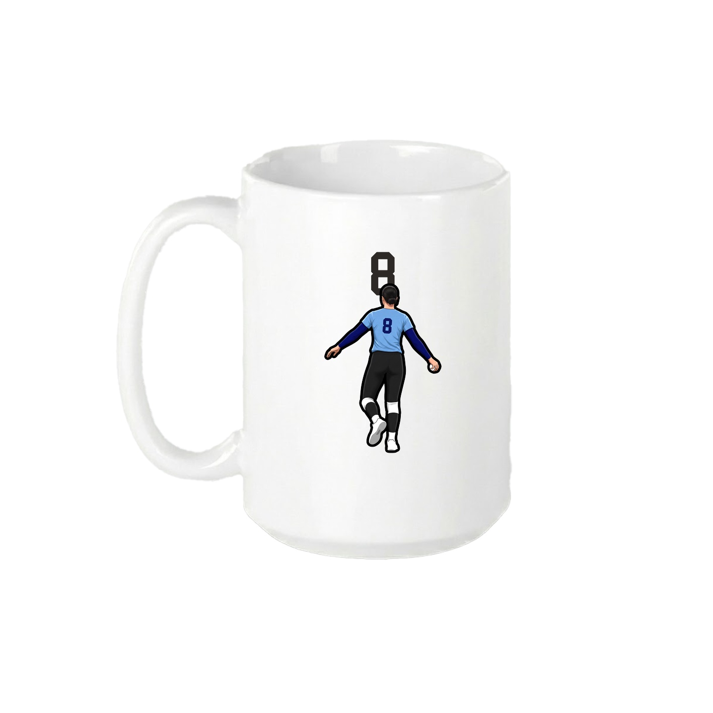 15oz Coffee Mug — Number Top in White