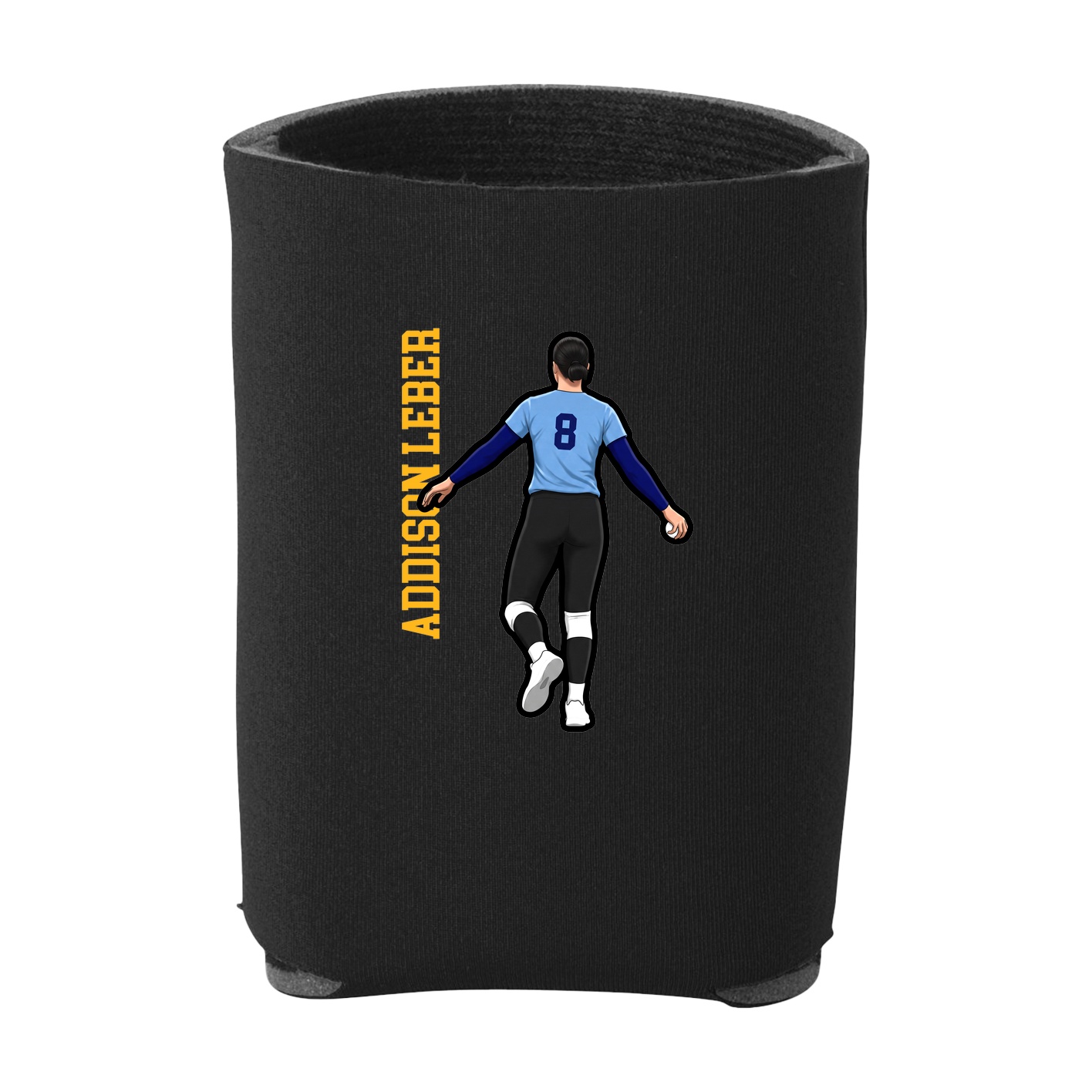 Can Holder — Name Vertical in Black