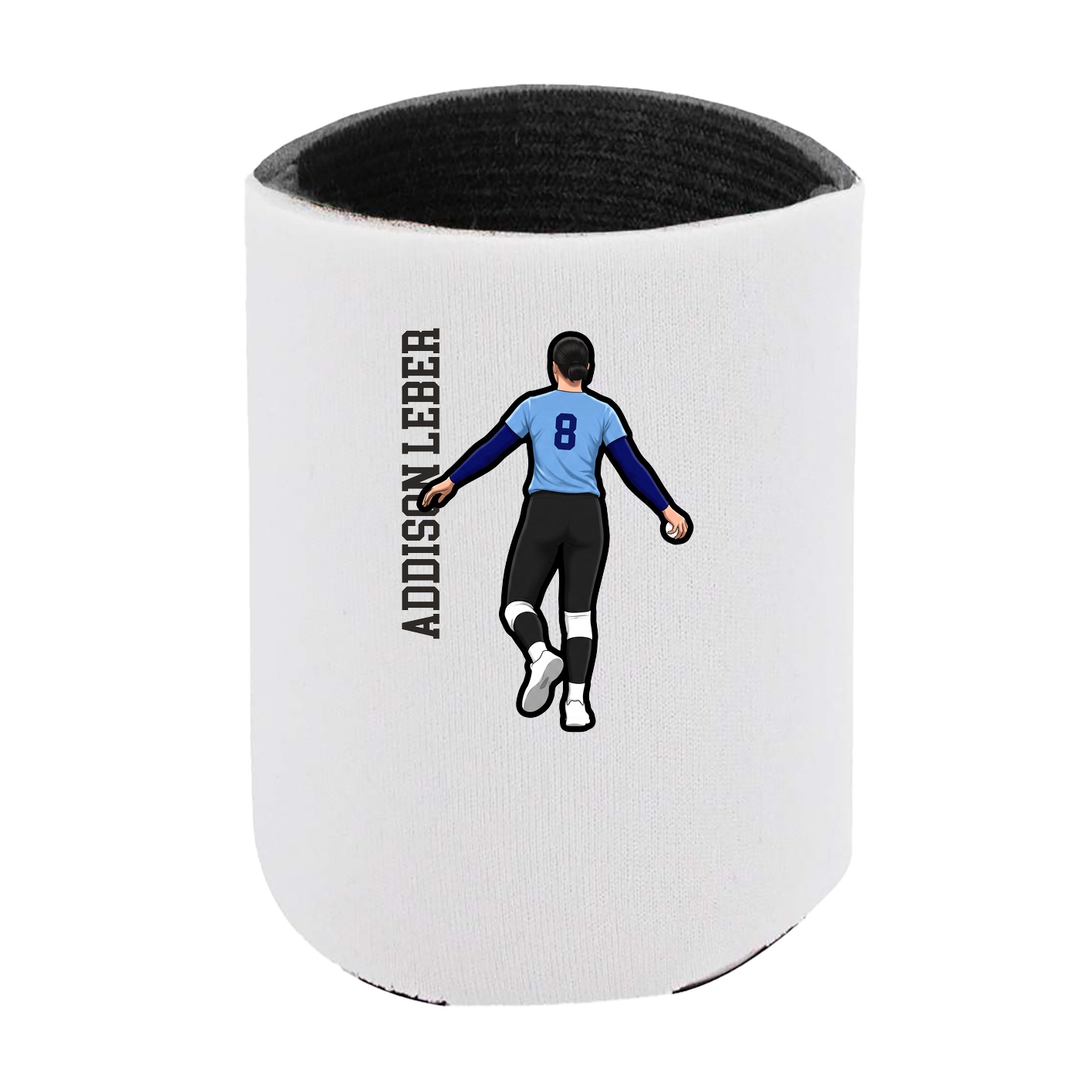 Can Holder — Name Vertical in White
