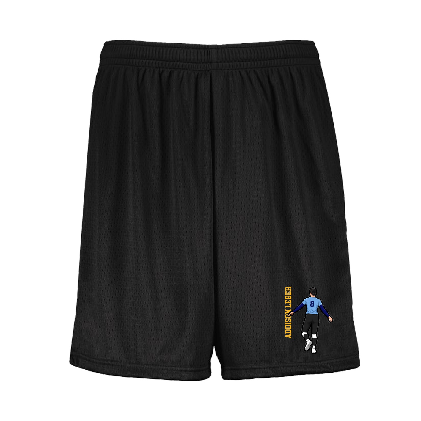 Shorts — Name Vertical in Black