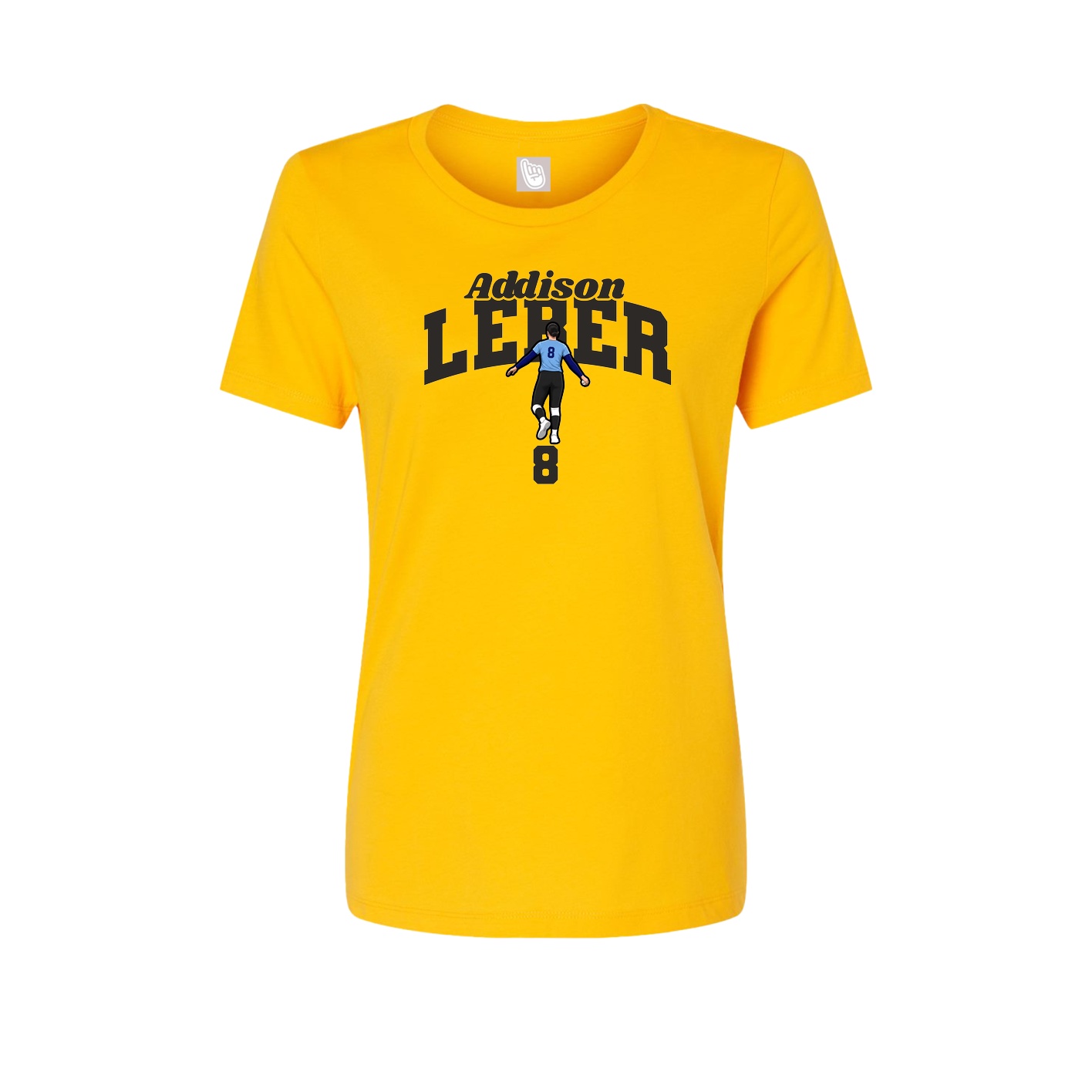 Womens Tee — Signature Arch in Gold