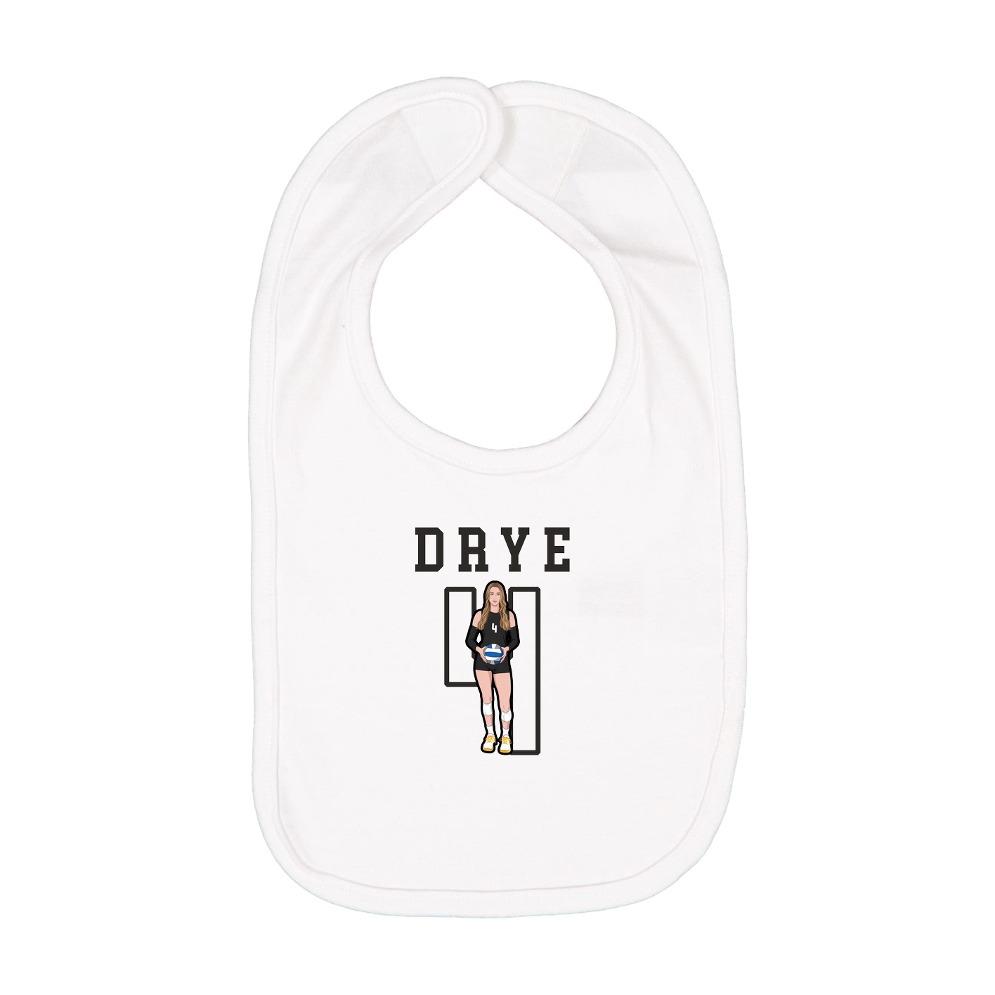 Infant Bib — Shirsey in White