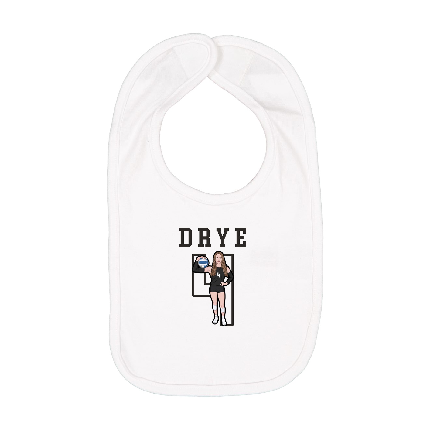 Infant Bib — Shirsey in White