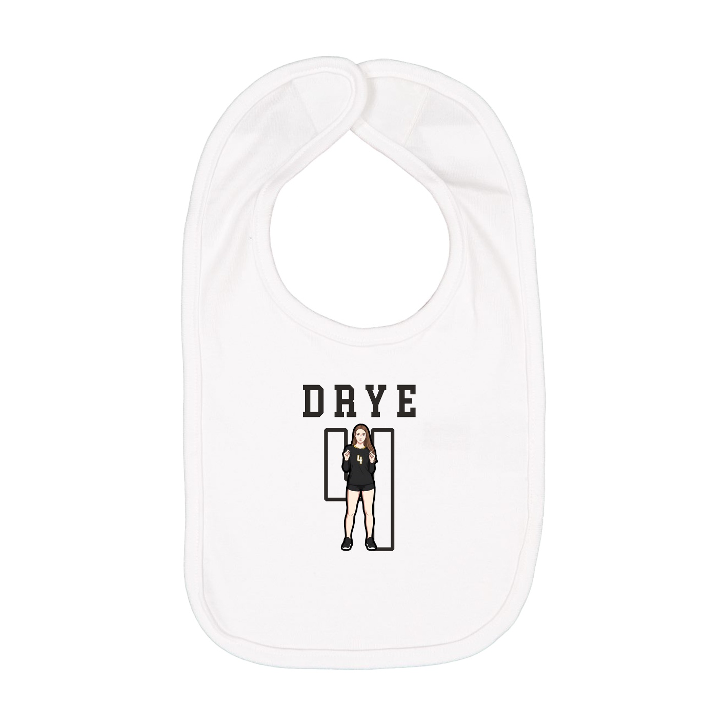 Infant Bib — Shirsey in White