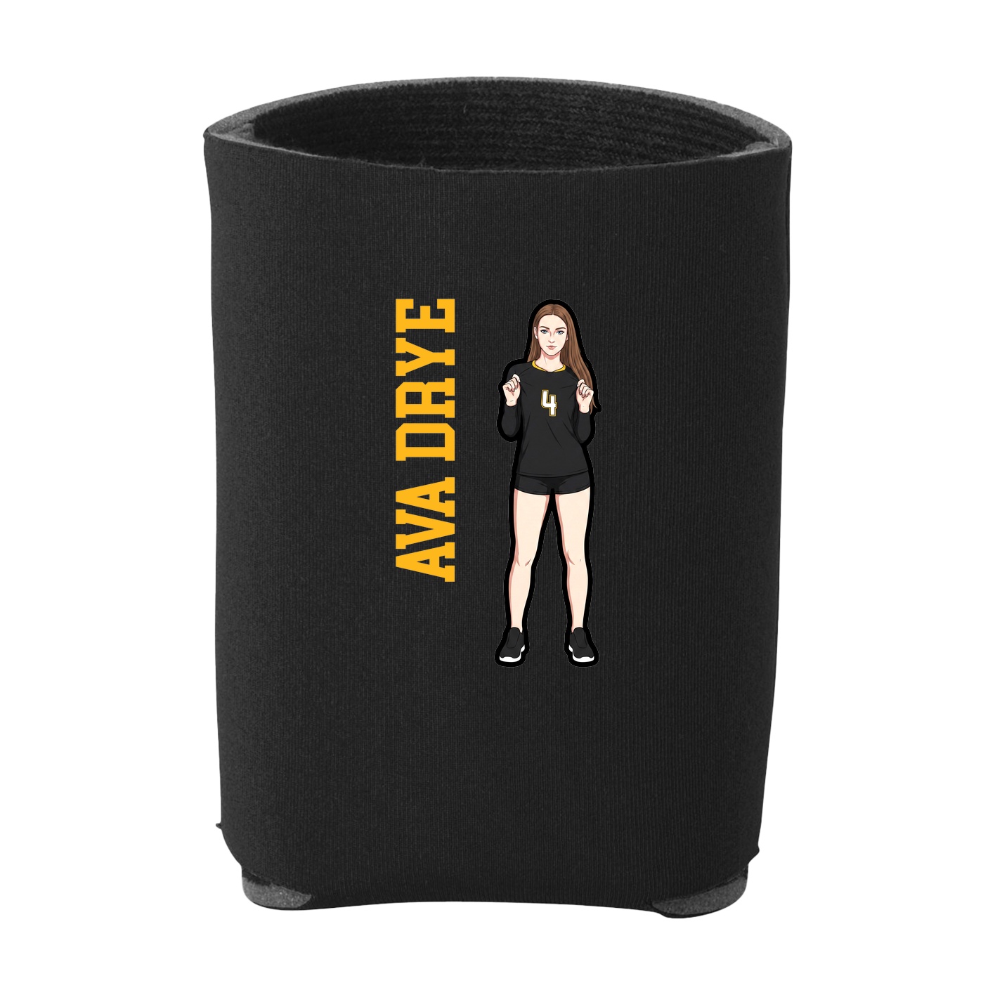 Can Holder — Name Vertical in Black