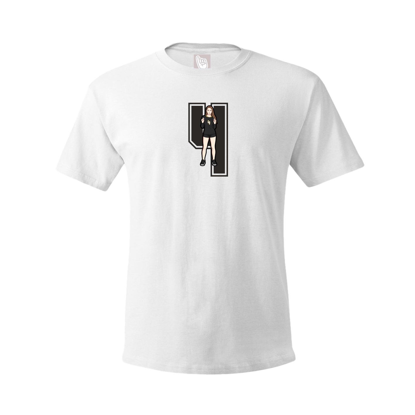 Tee — Number in White