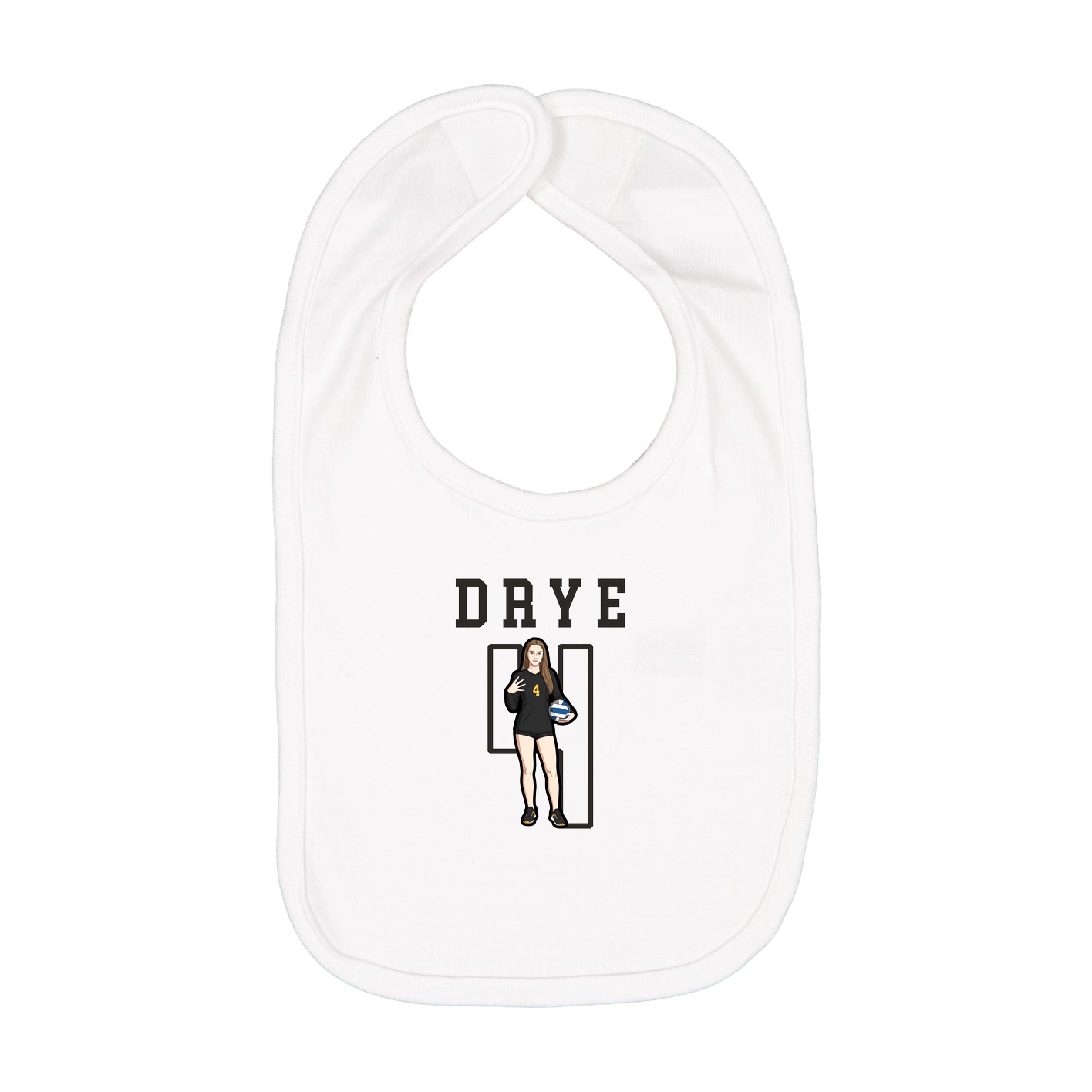 Infant Bib — Shirsey in White