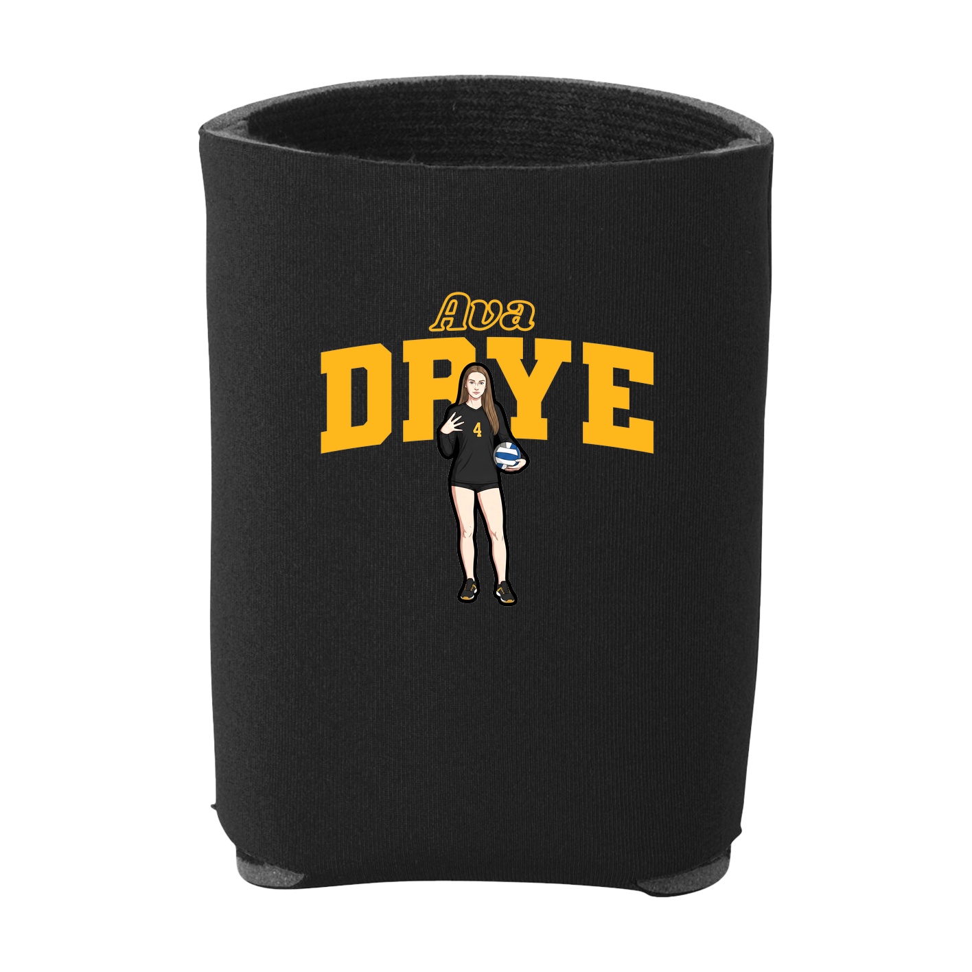 Can Holder — Name Arch in Black