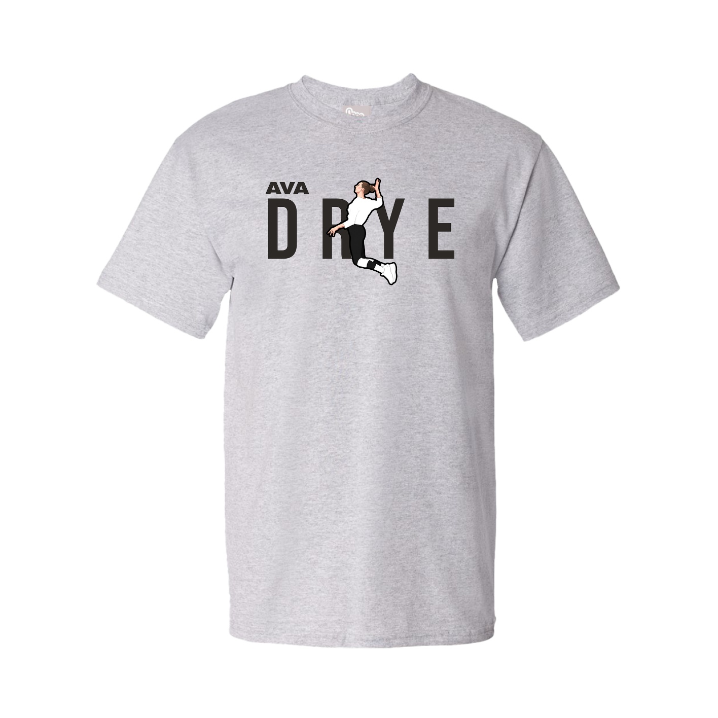 Youth Tee — Player Name in Grey
