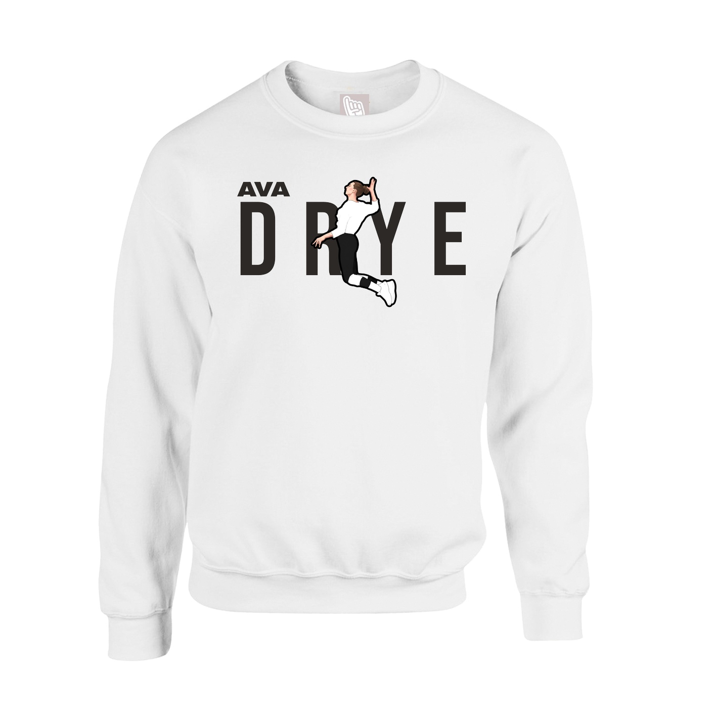Fleece Crew — Player Name in White